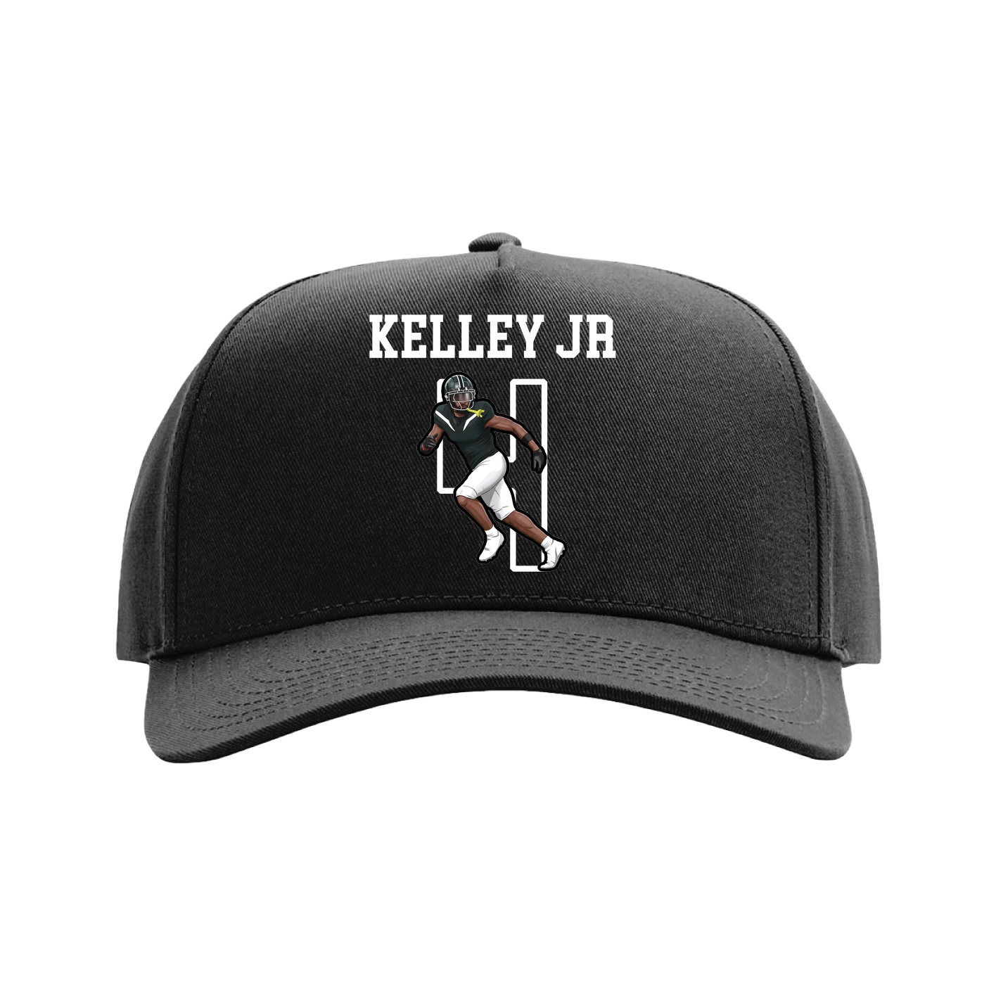 Full Fabric Five-Panel Champ Cap — Shirsey in Black