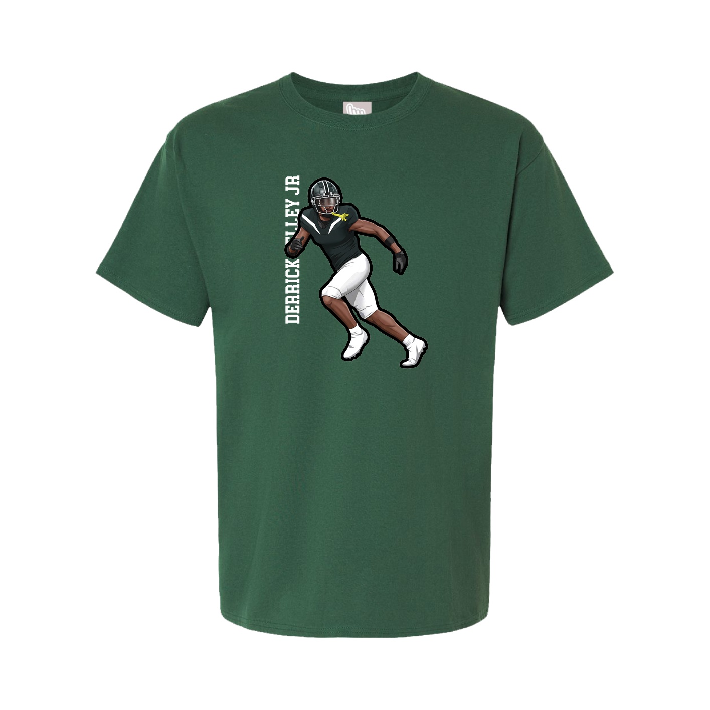 Tee — Name Vertical in Green