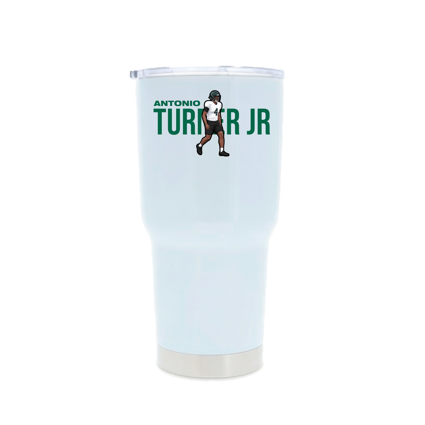 30oz Stainless Steel Tumbler — Player Name in White