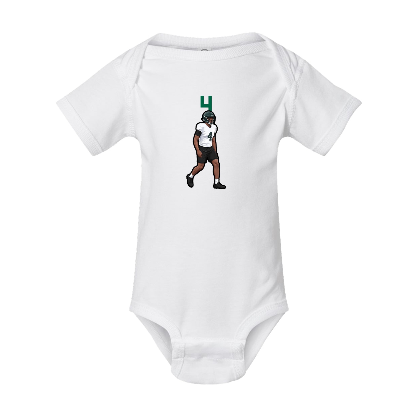 Baby Onesie — Number Top in White