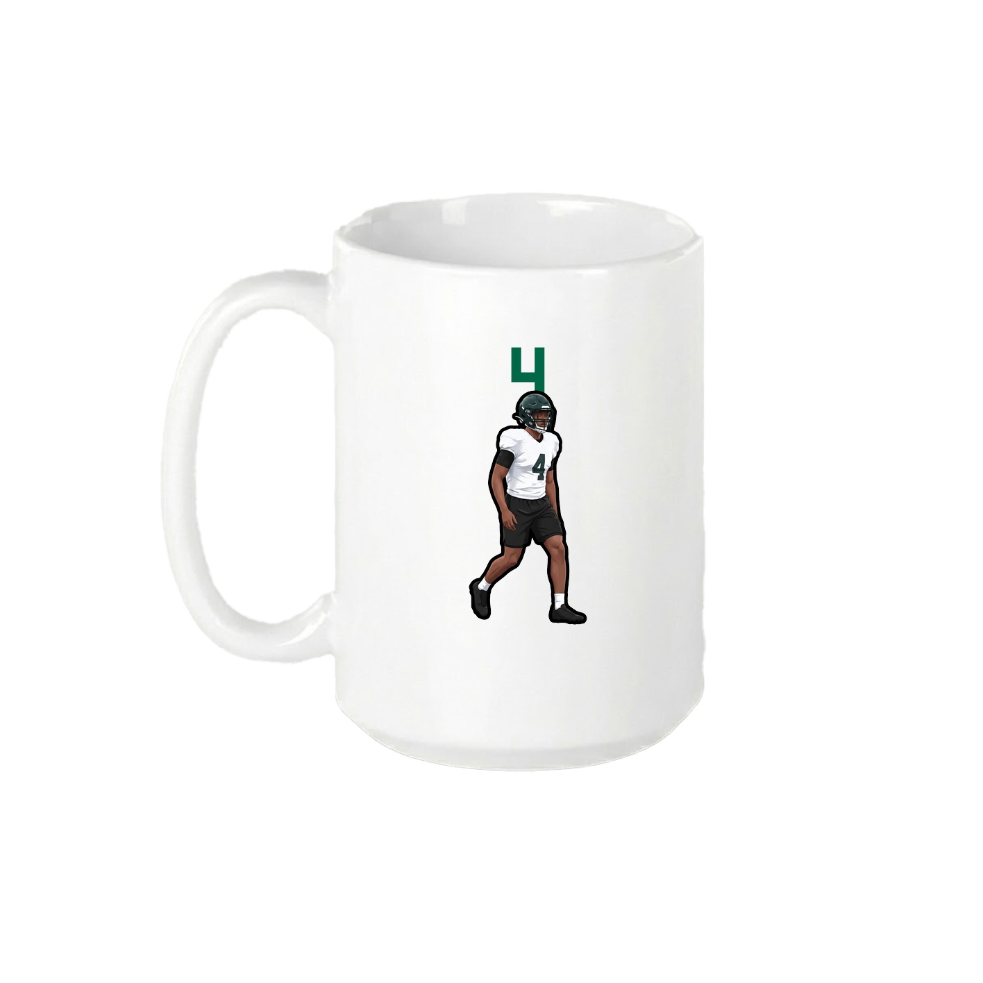 15oz Coffee Mug — Number Top in White