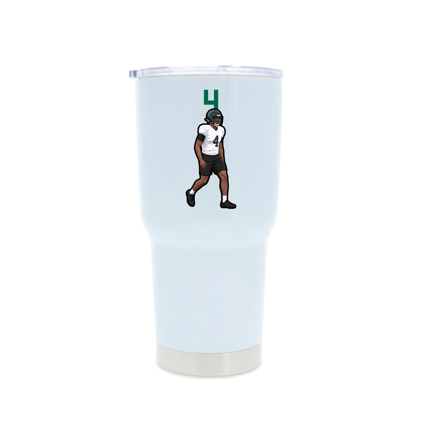 30oz Stainless Steel Tumbler — Number Top in White