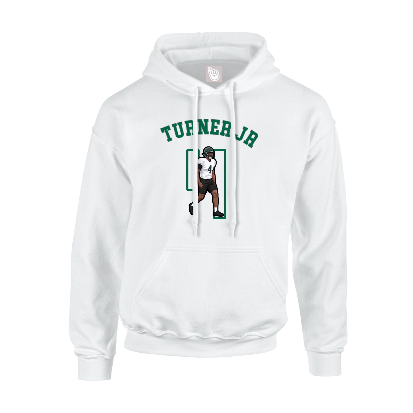 Youth Hoodie — Shirsey Arch in White