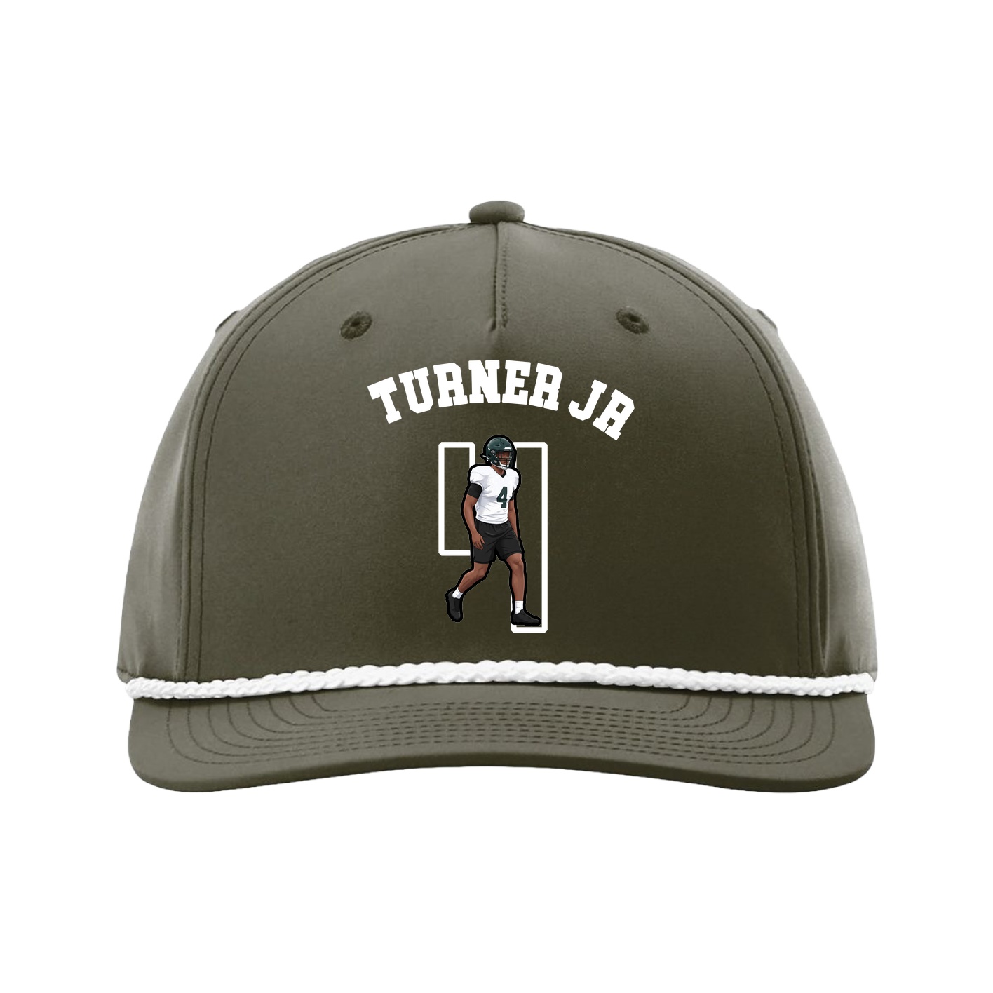 Five-Panel Classic Rope Cap — Shirsey Arch in Green