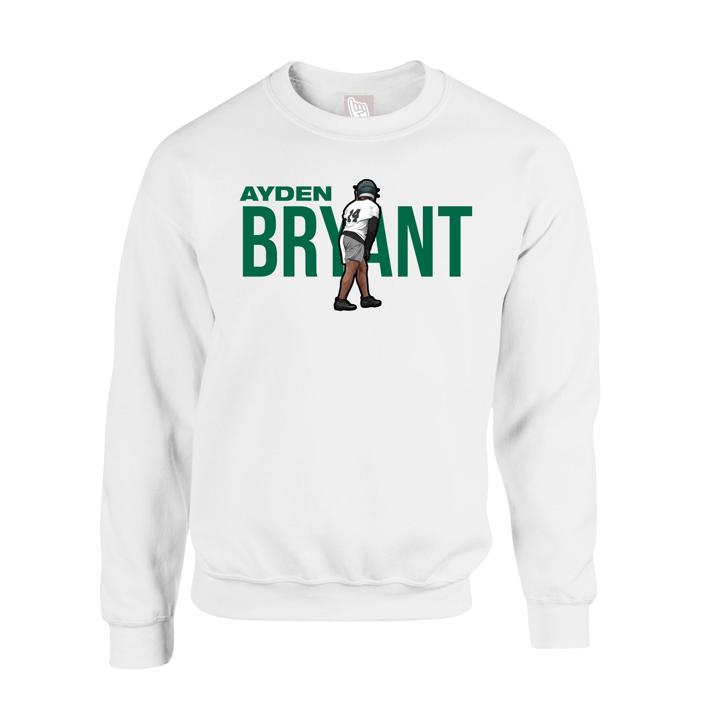 Fleece Crew — Player Name in White
