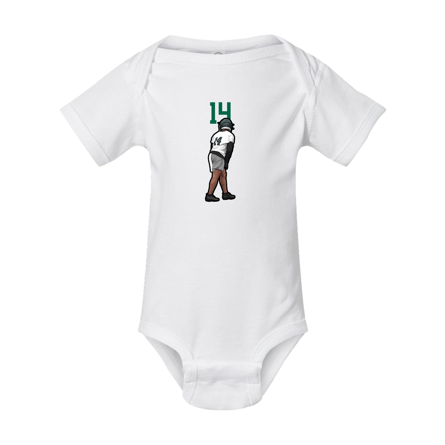 Baby Onesie — Number Top in White