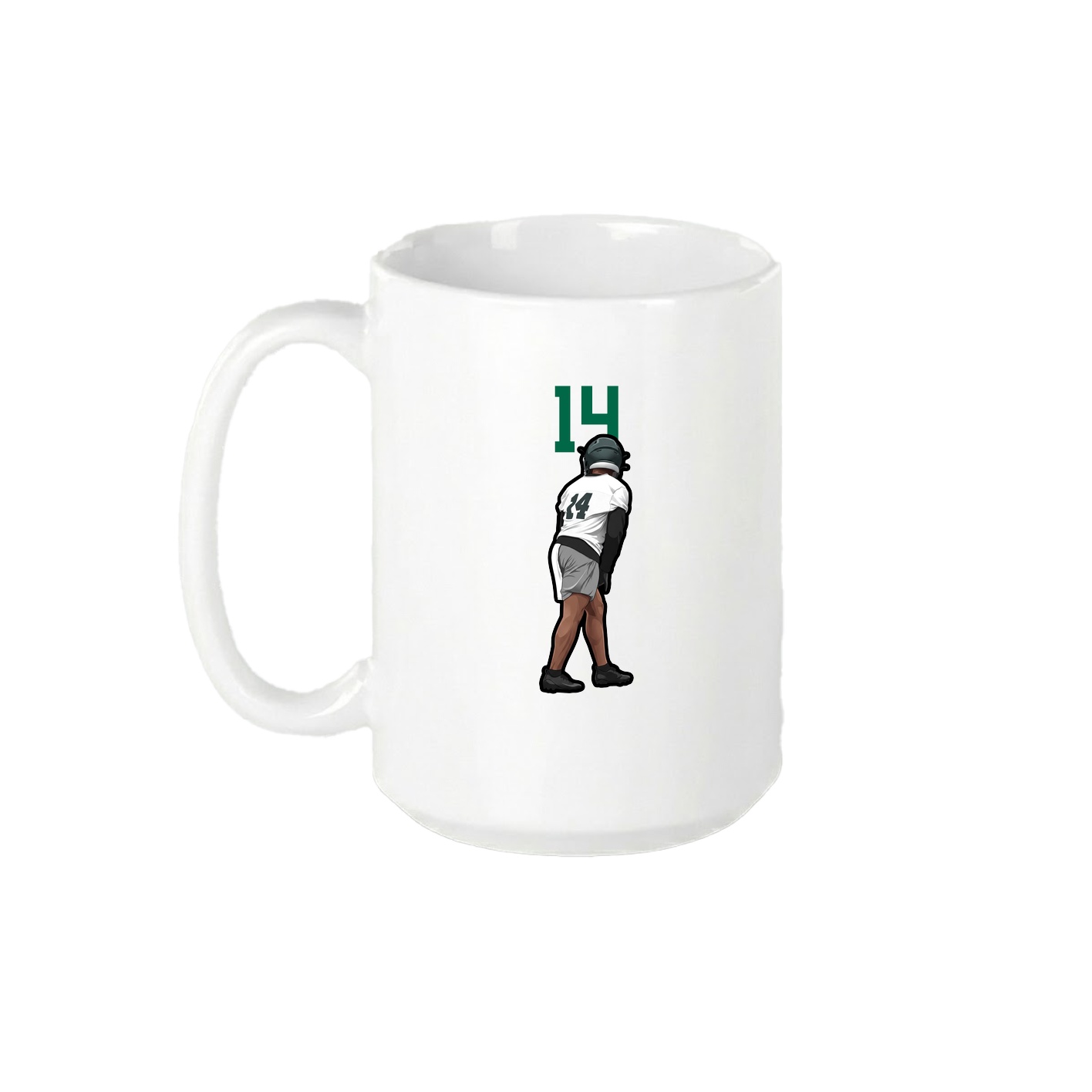 15oz Coffee Mug — Number Top in White