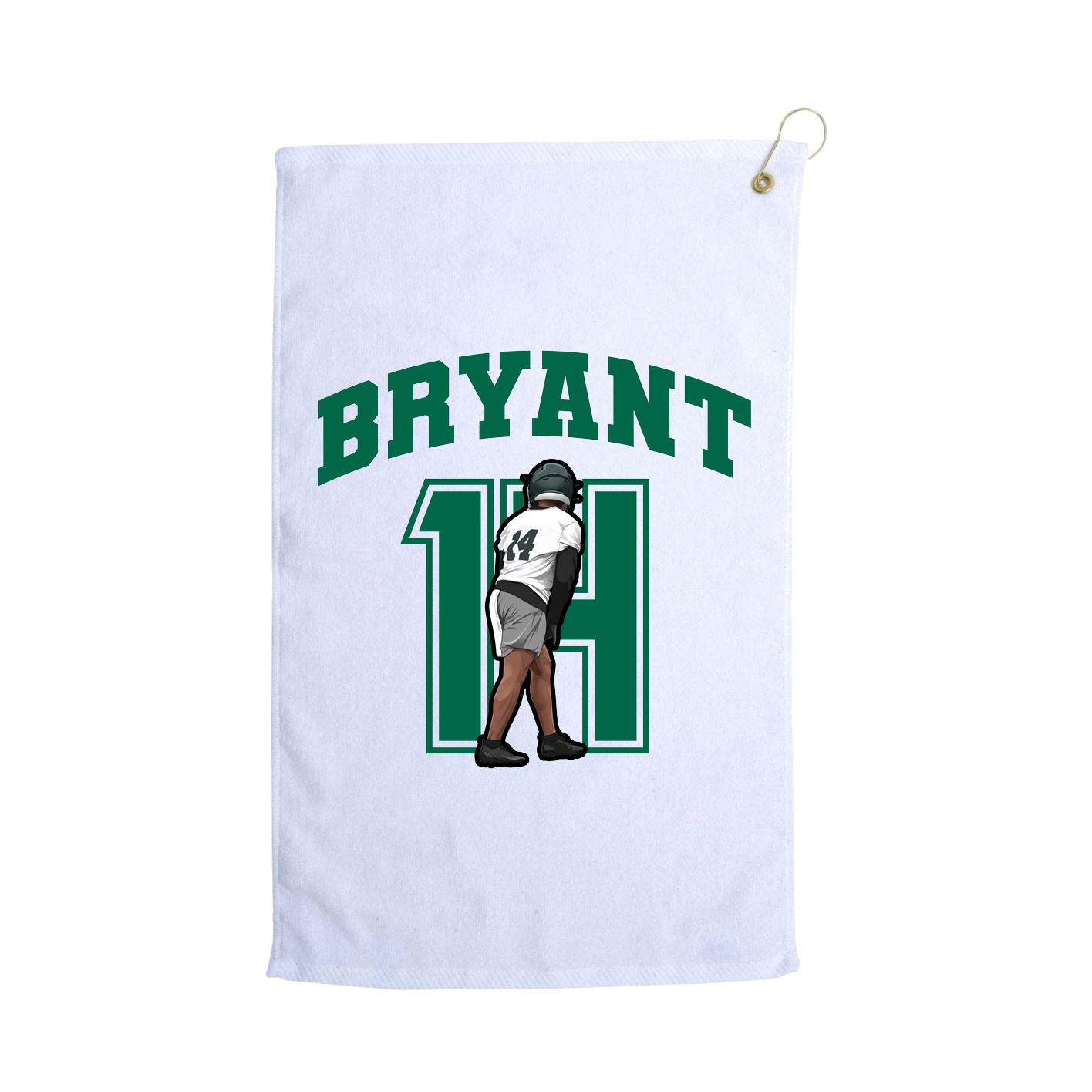 Golf Towel — Number in White