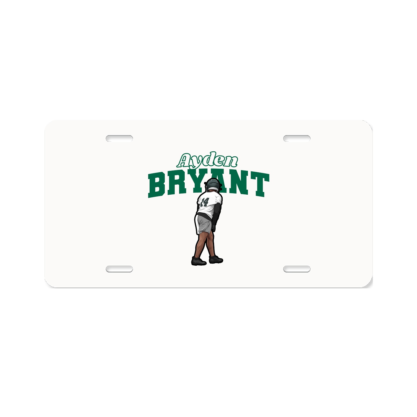 License Plate — Name Arch in Classic