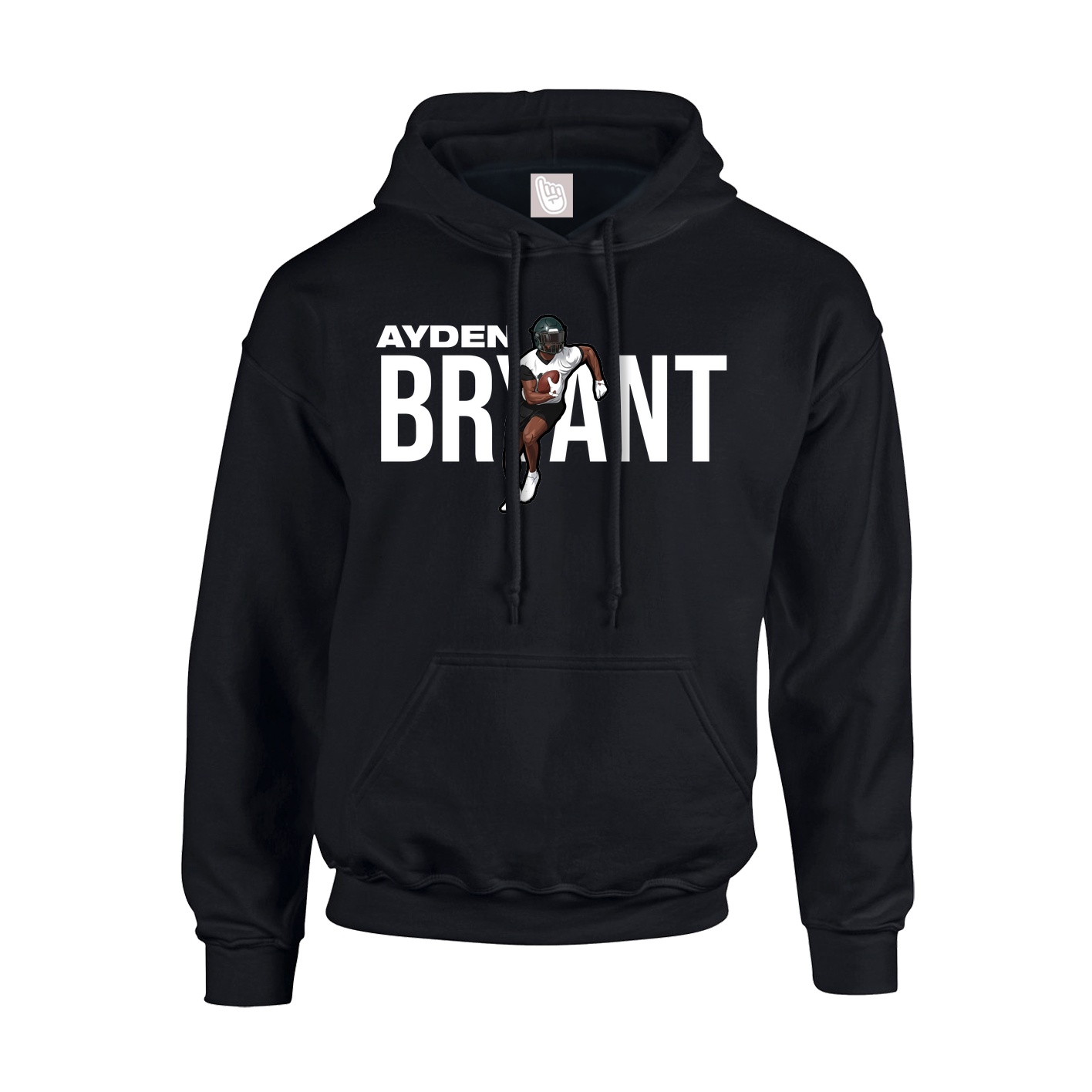 Youth Hoodie — Player Name in Black