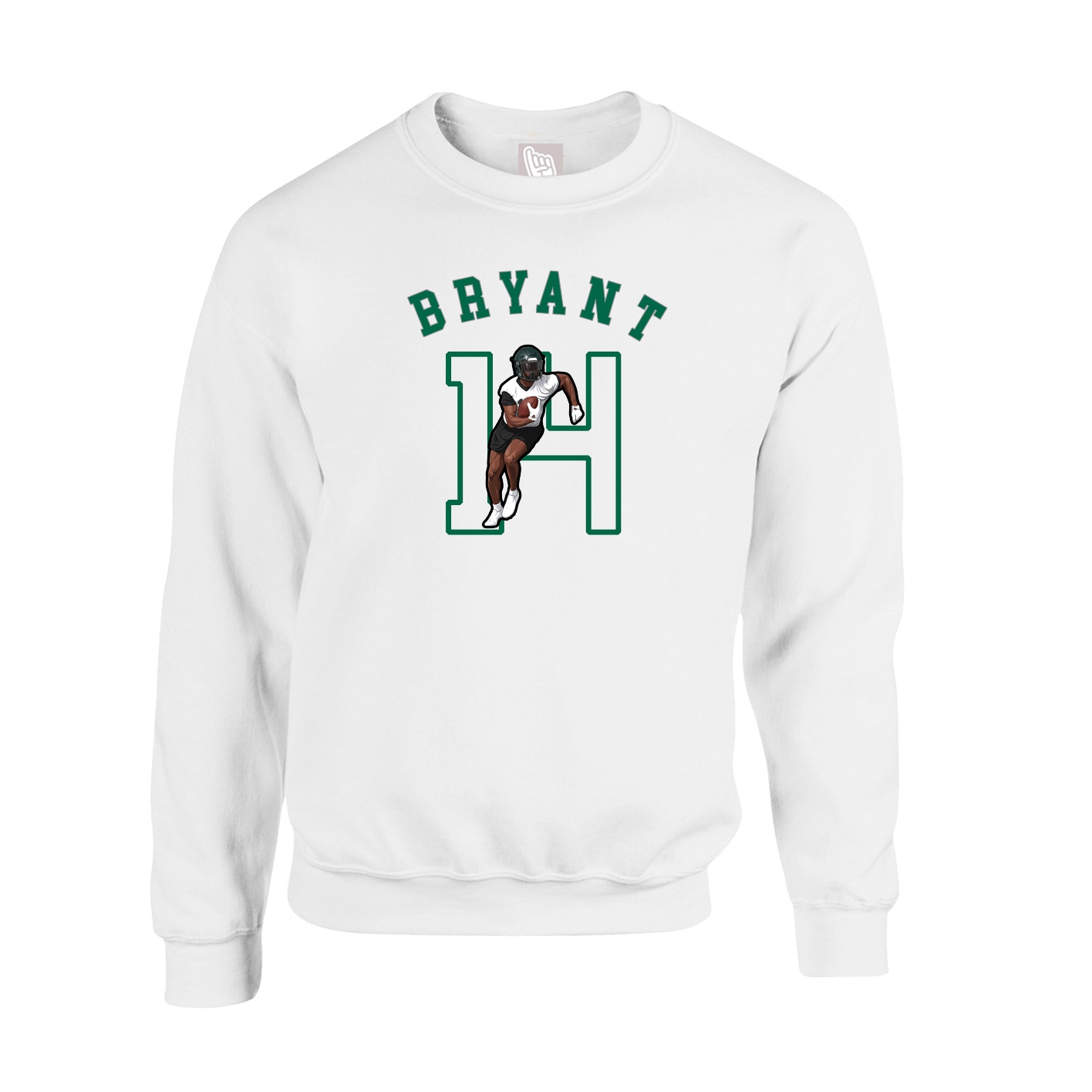 Fleece Crew — Shirsey Arch in White