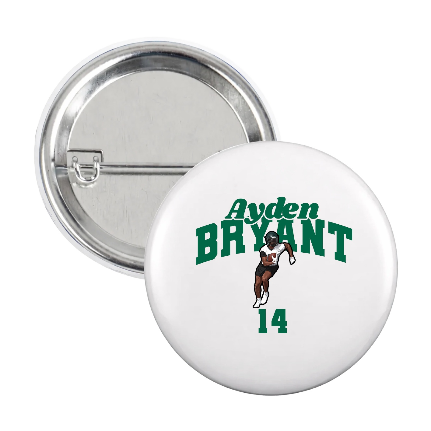 Game Day Button — Signature Arch in White
