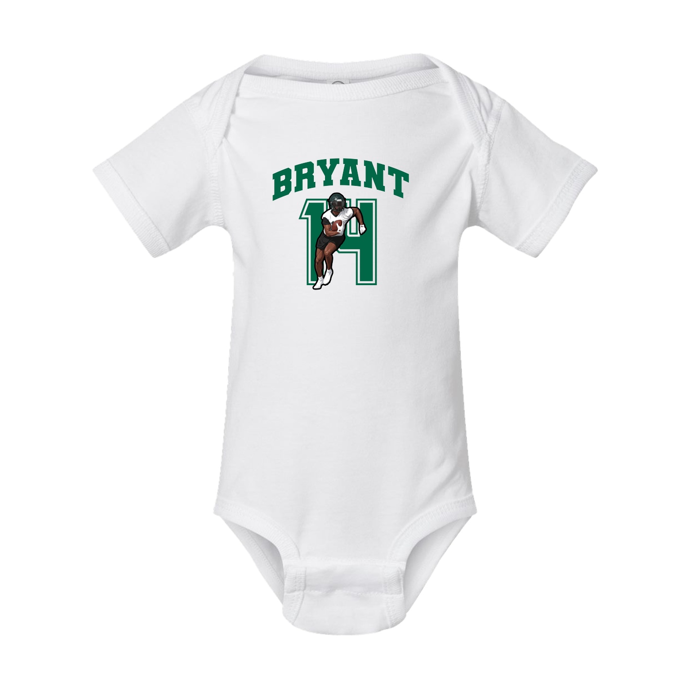 Baby Onesie — Number in White