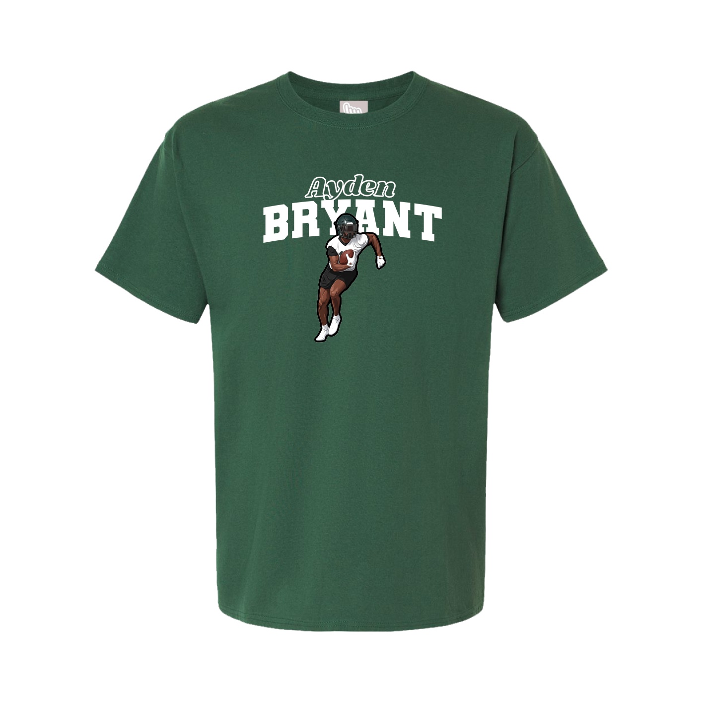 Youth Tee — Name Arch in Green