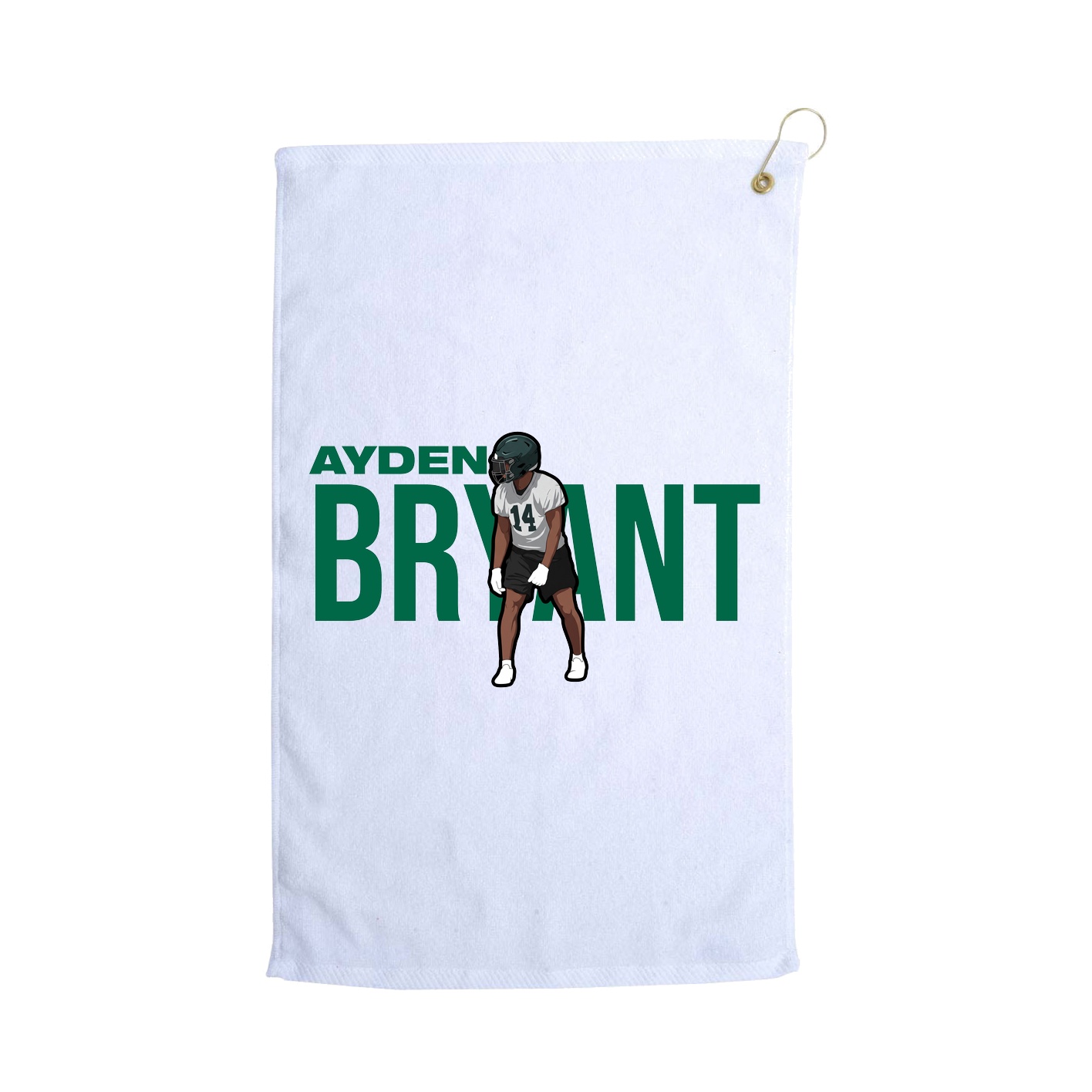 Golf Towel — Player Name in White