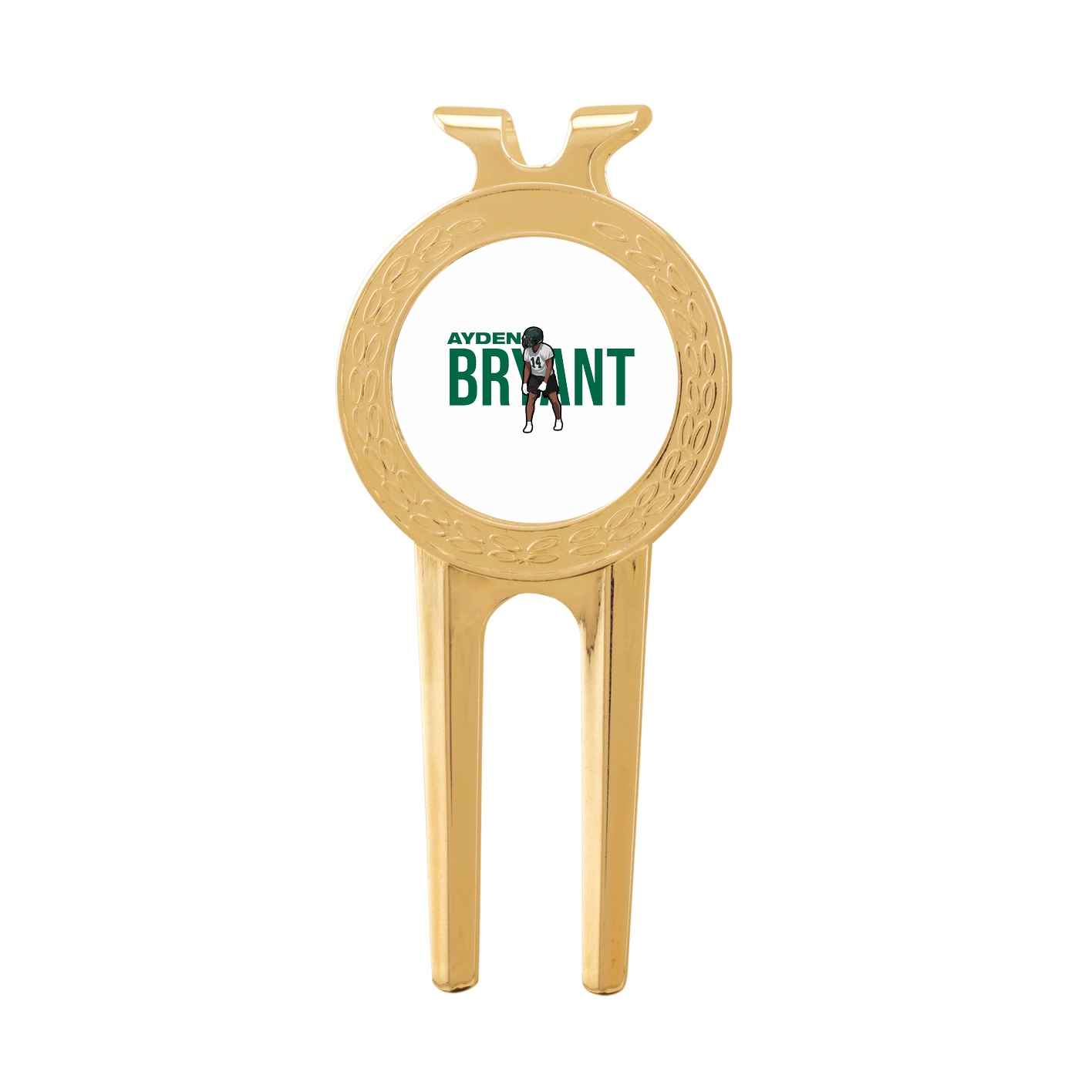 Divot Tool with Ball Marker — Player Name in Classic