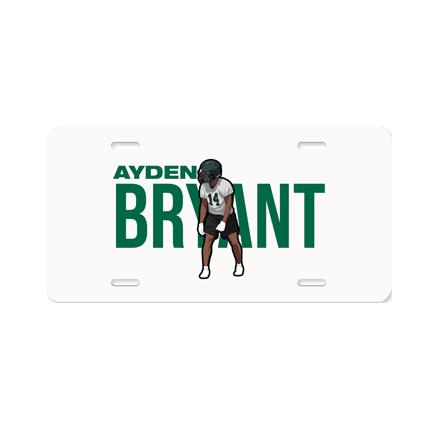 License Plate — Player Name in Classic