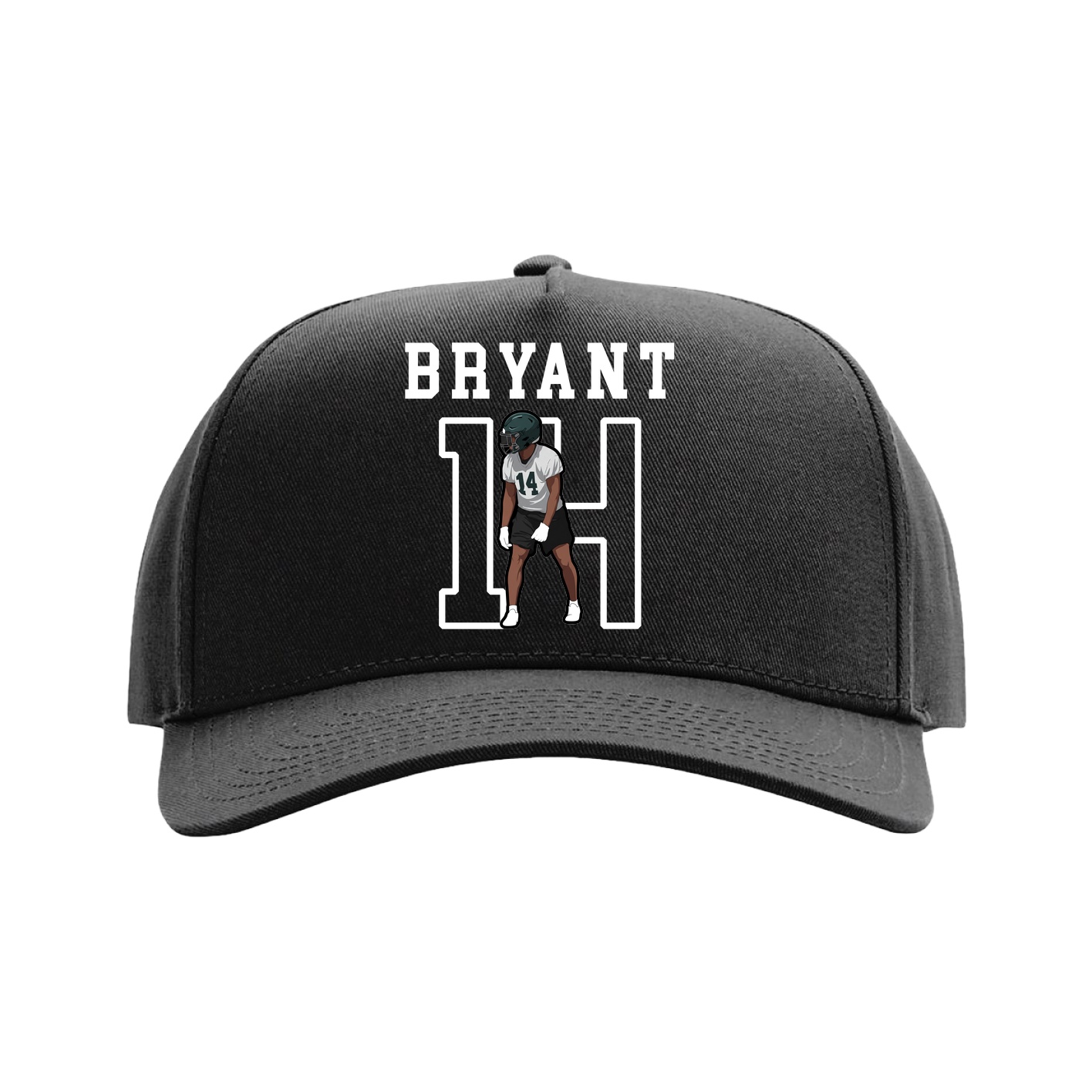 Full Fabric Five-Panel Champ Cap — Shirsey in Black