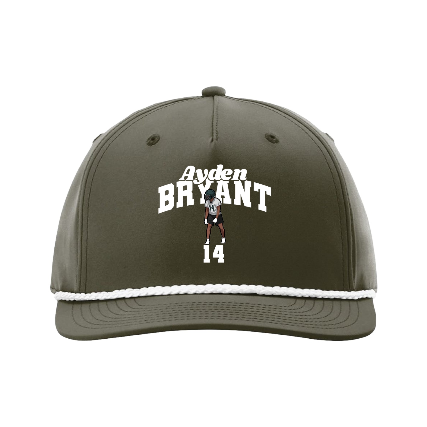 Five-Panel Classic Rope Cap — Signature Arch in Green