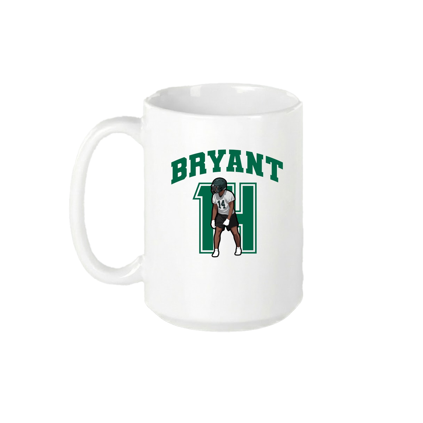 15oz Coffee Mug — Number in White