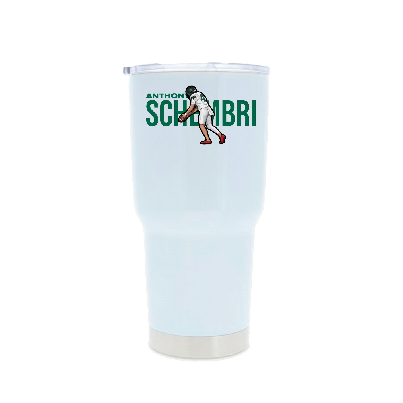 30oz Stainless Steel Tumbler — Player Name in White