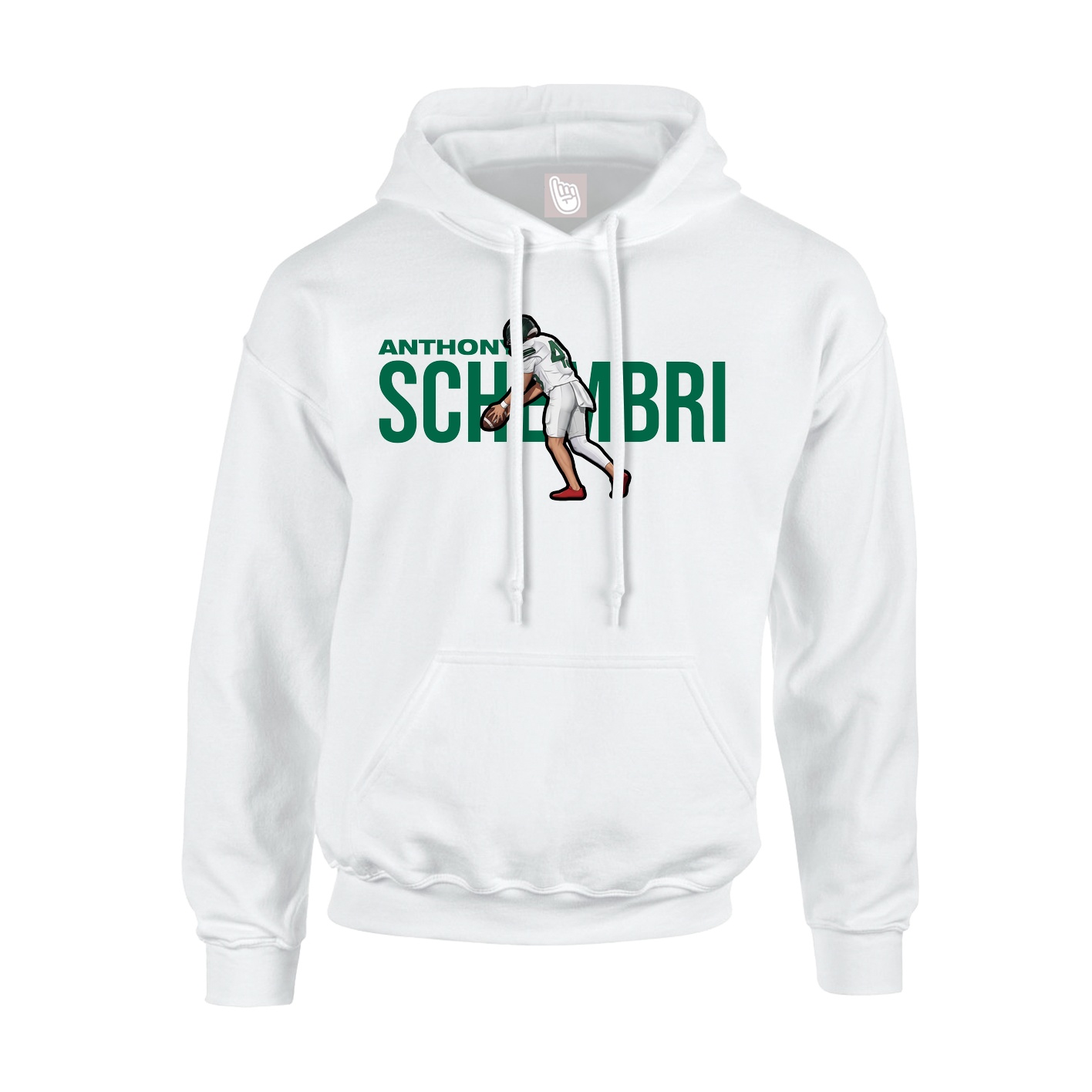 Youth Hoodie — Player Name in White