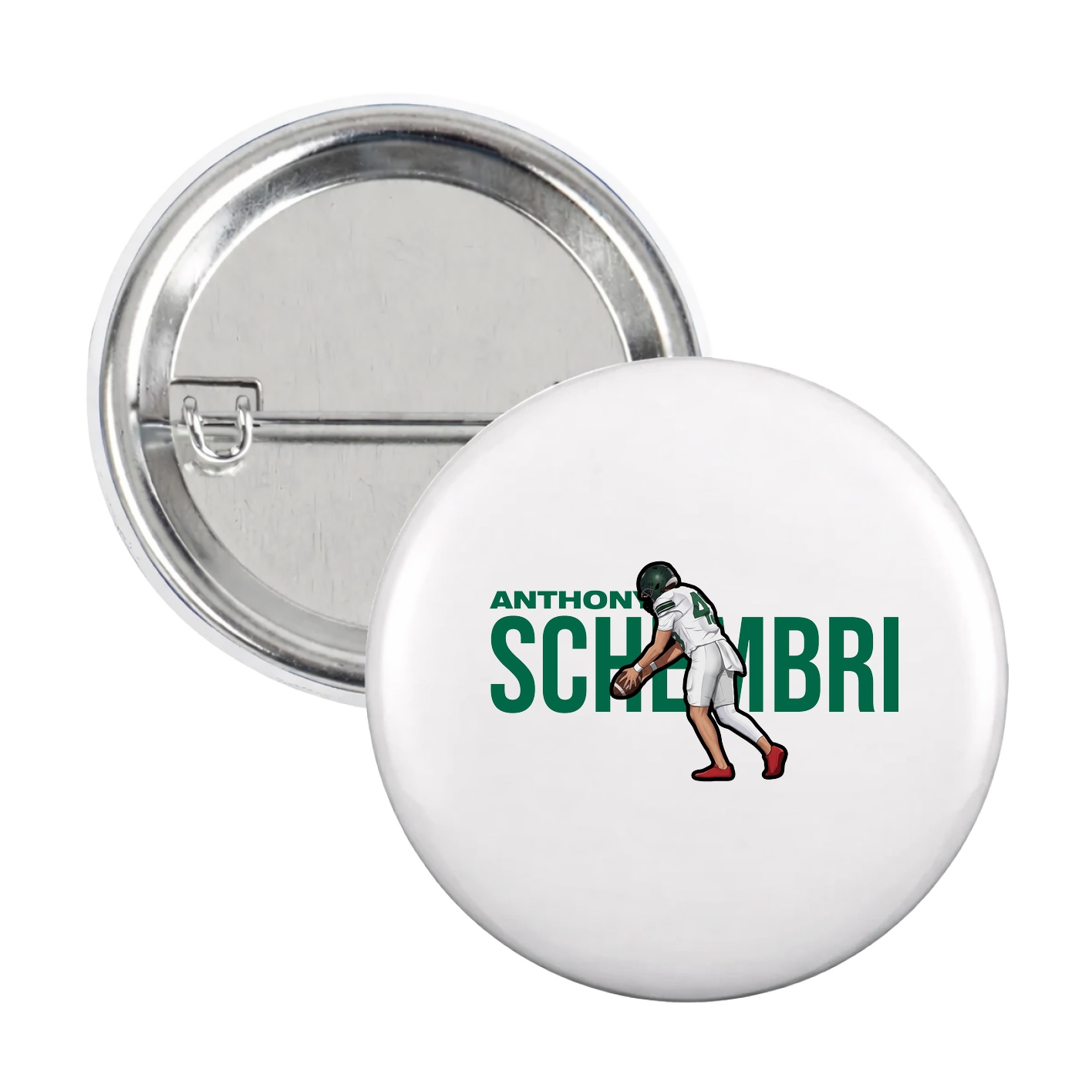 Game Day Button — Player Name in White