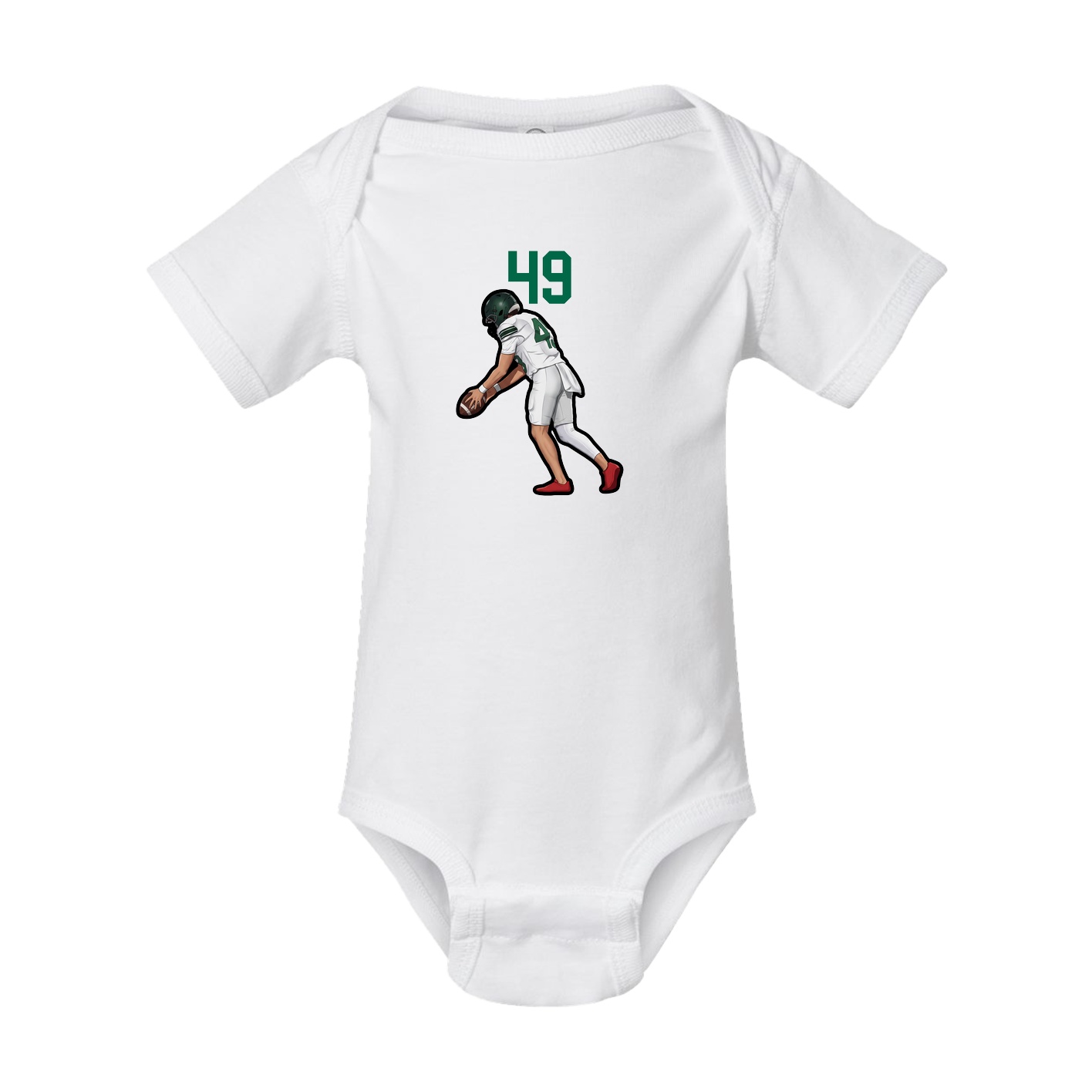 Baby Onesie — Number Top in White