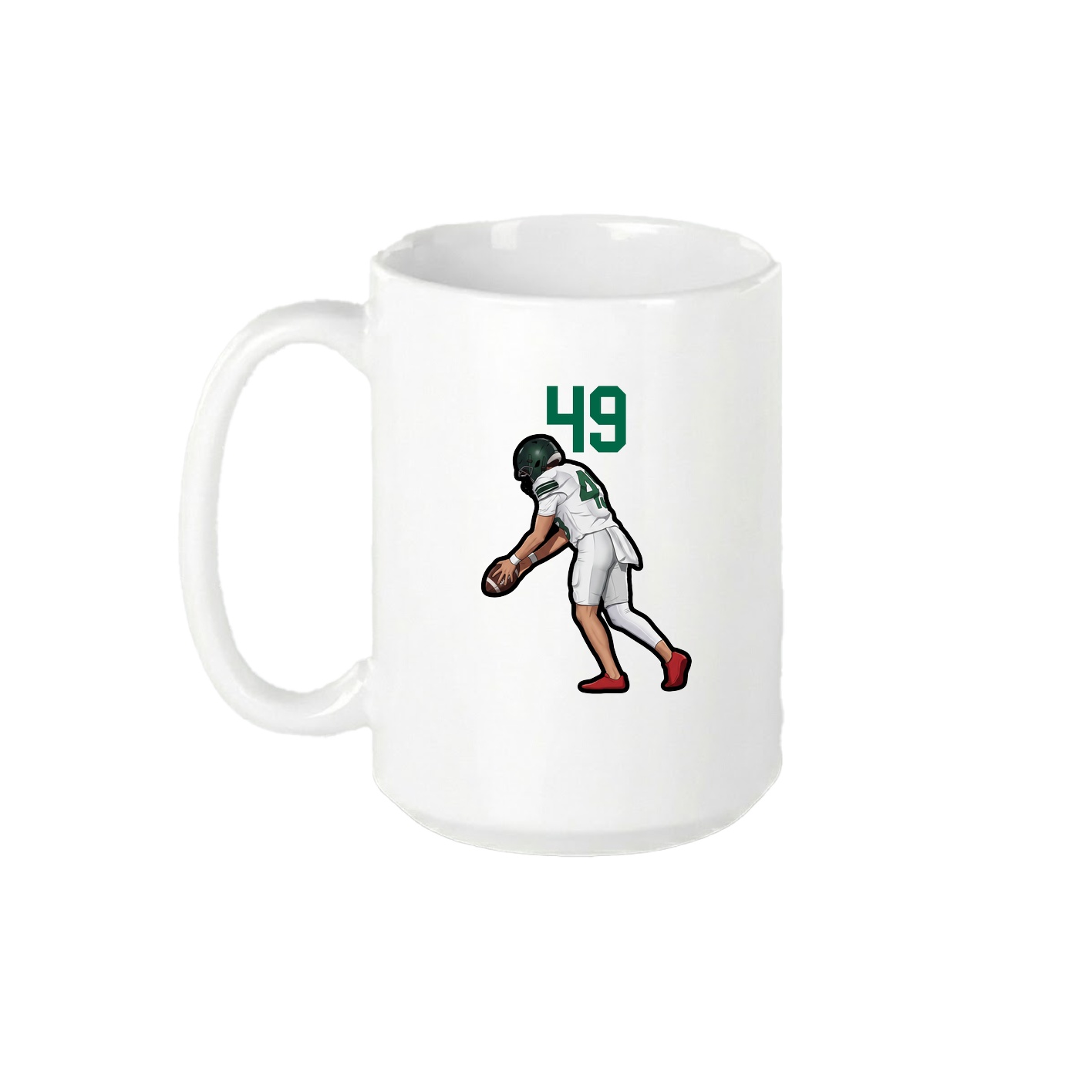 15oz Coffee Mug — Number Top in White