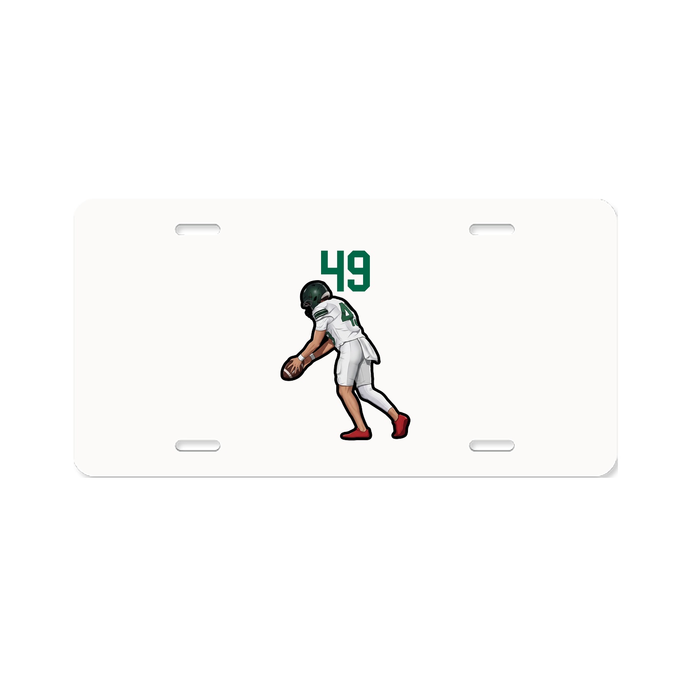 License Plate — Number Top in Classic