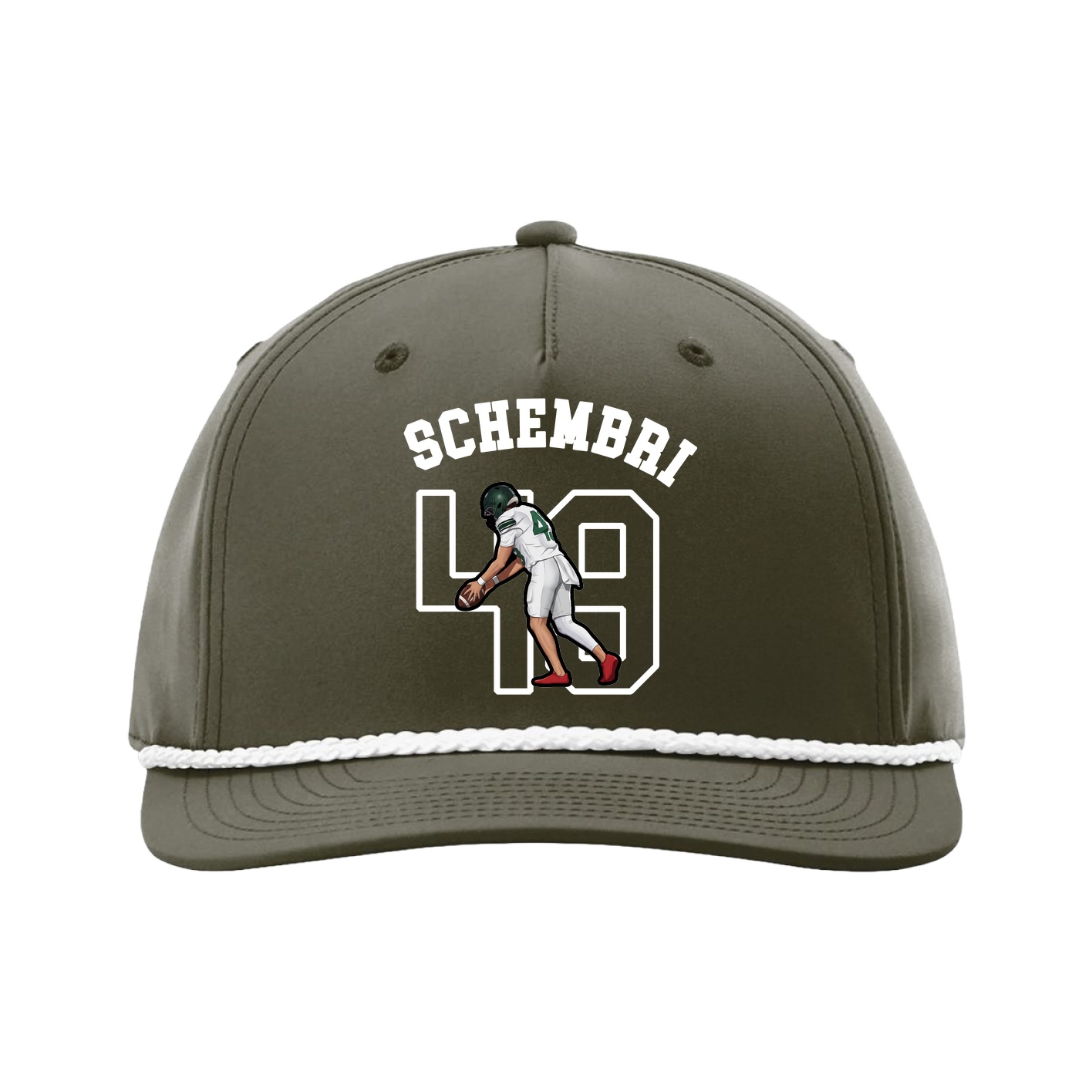Five-Panel Classic Rope Cap — Shirsey Arch in Green