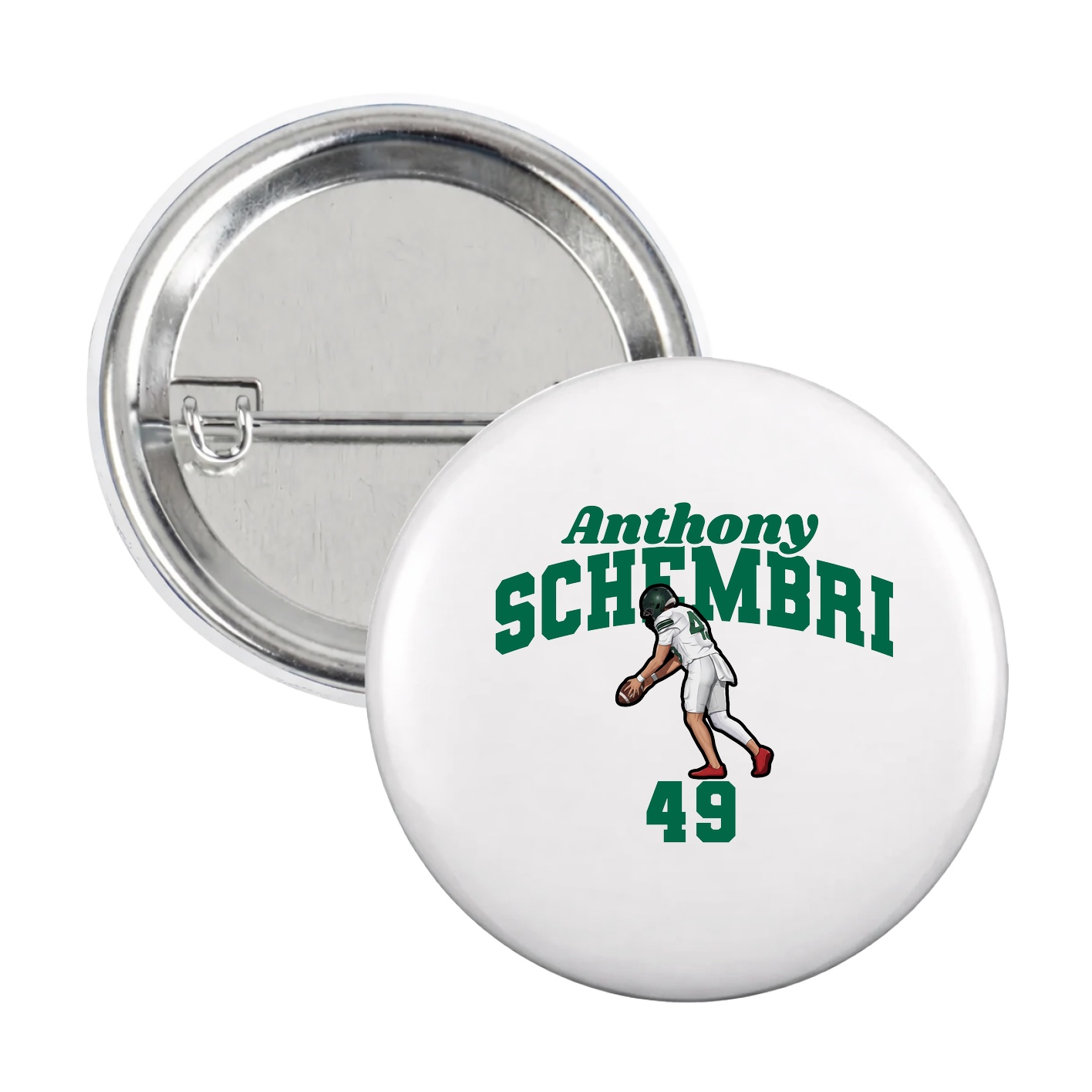 Game Day Button — Signature Arch in White