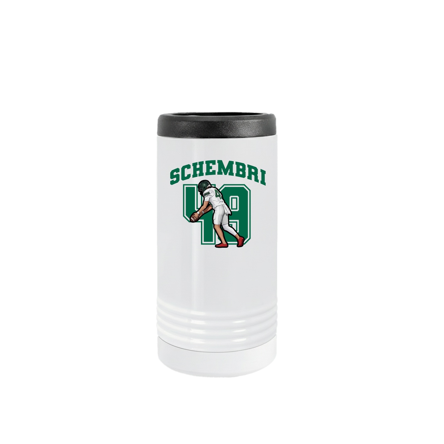 Slim Beverage Holder — Number in White
