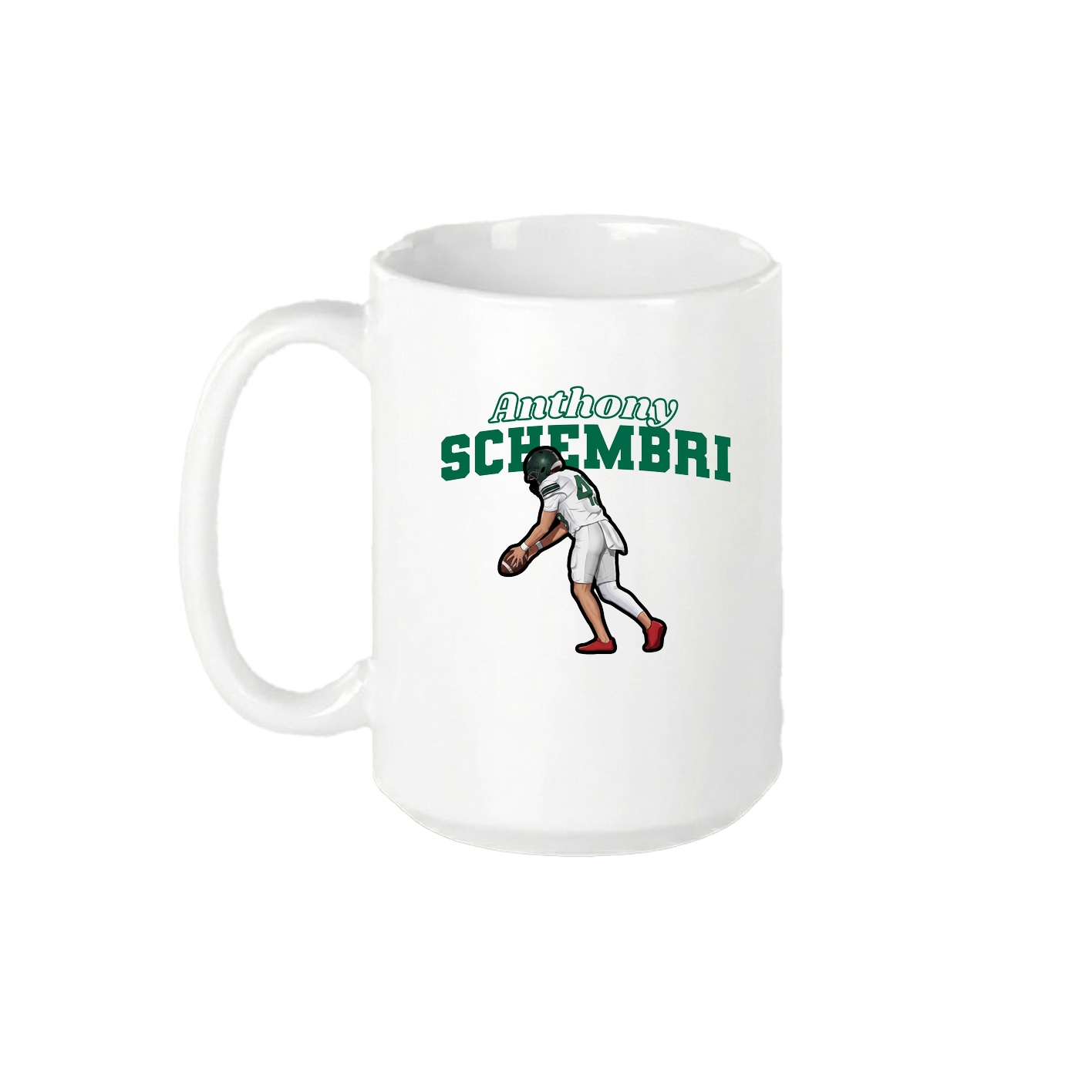 15oz Coffee Mug — Name Arch in White