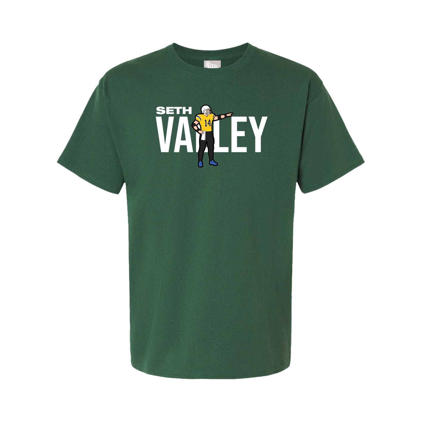Youth Tee — Player Name in Green