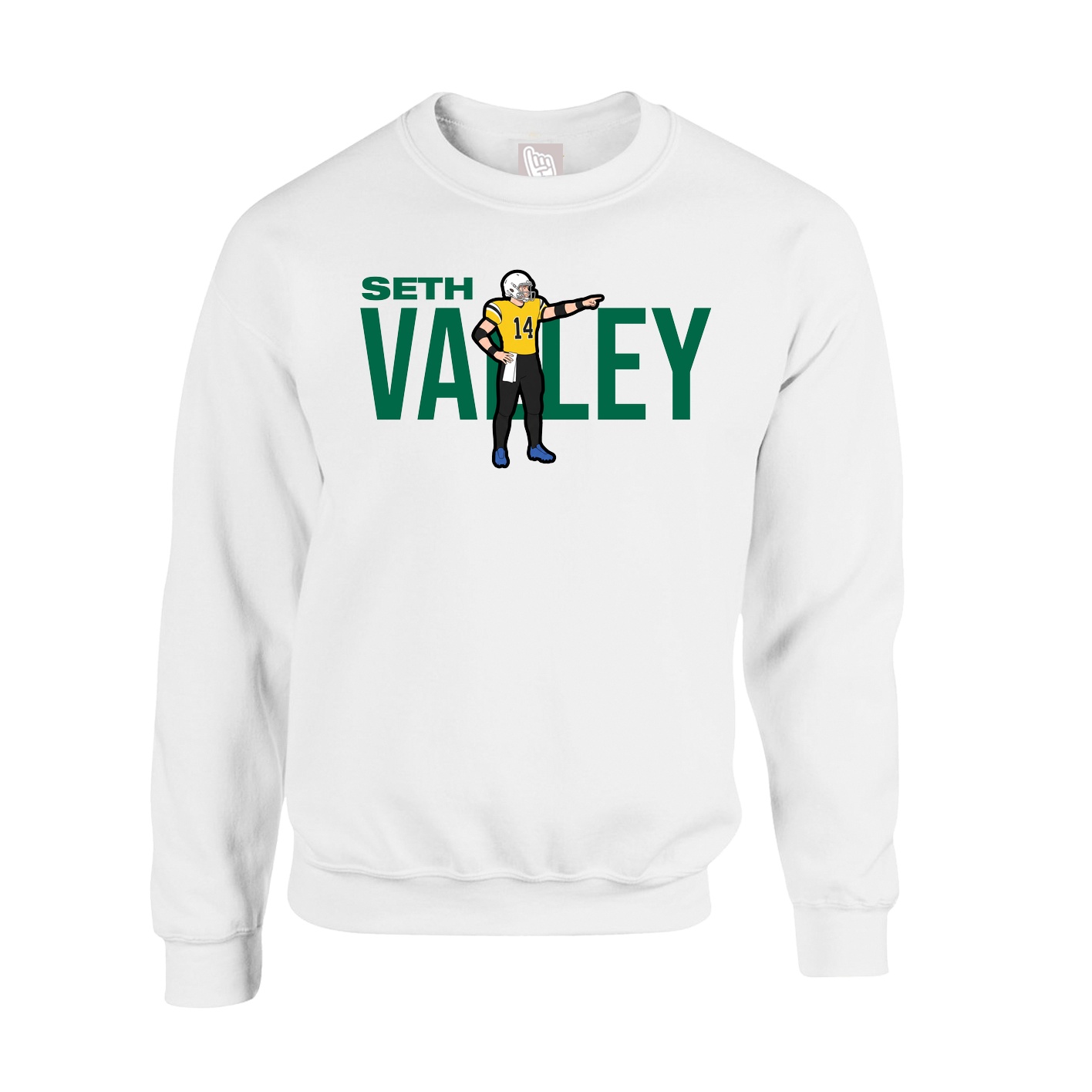 Fleece Crew — Player Name in White