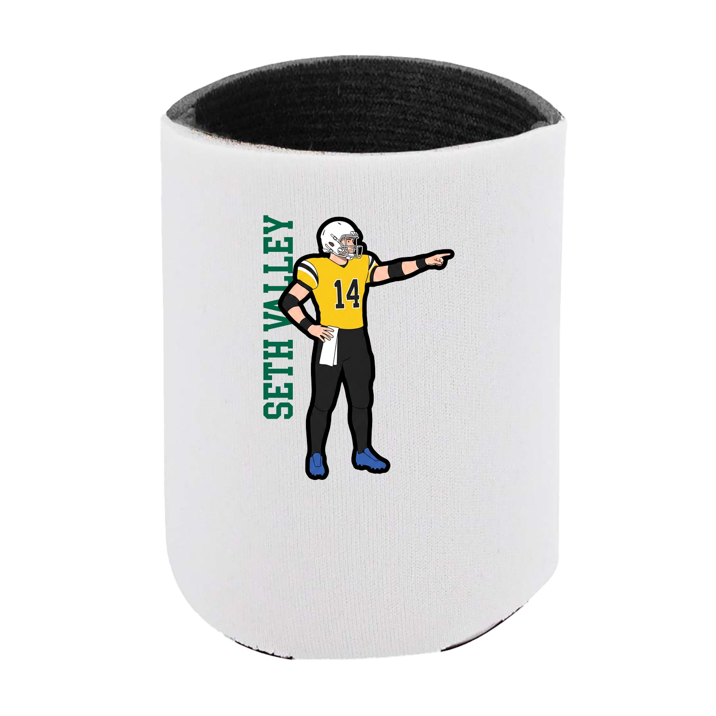 Can Holder — Name Vertical in White