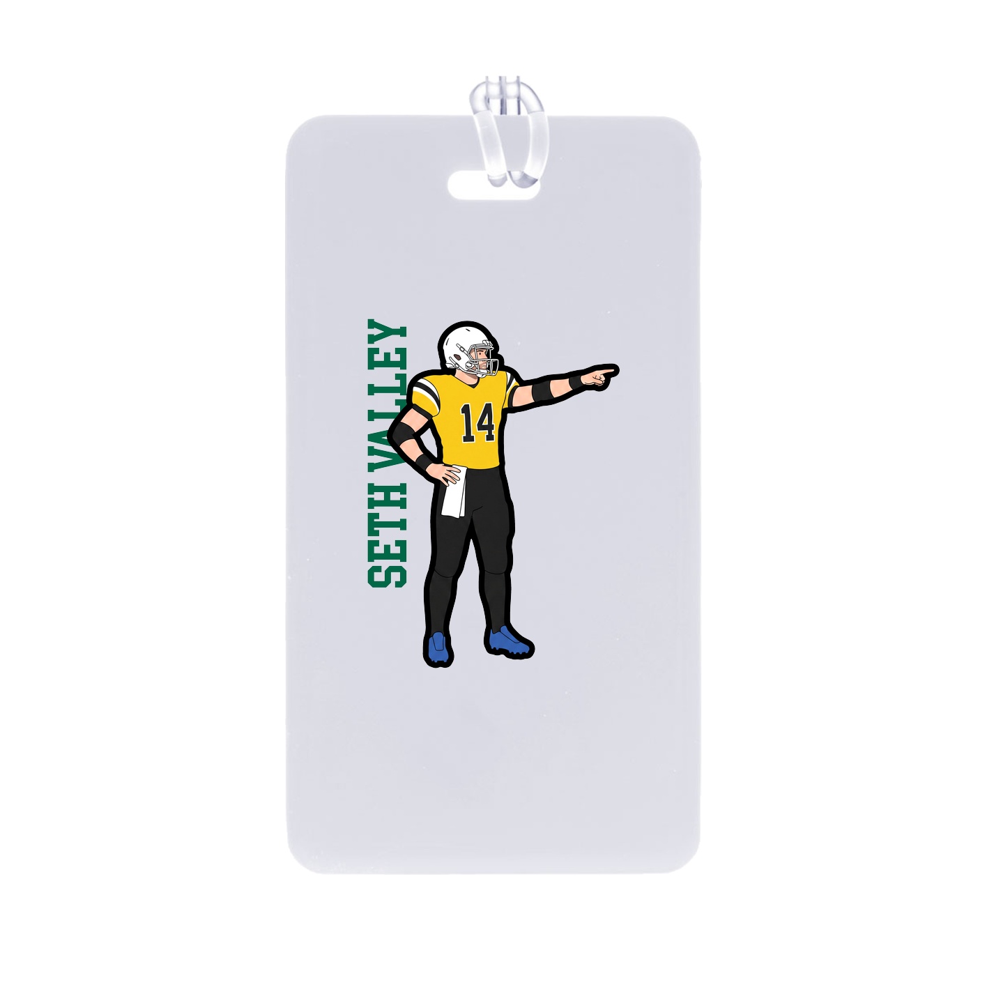 Bag Tag — Name Vertical in Classic