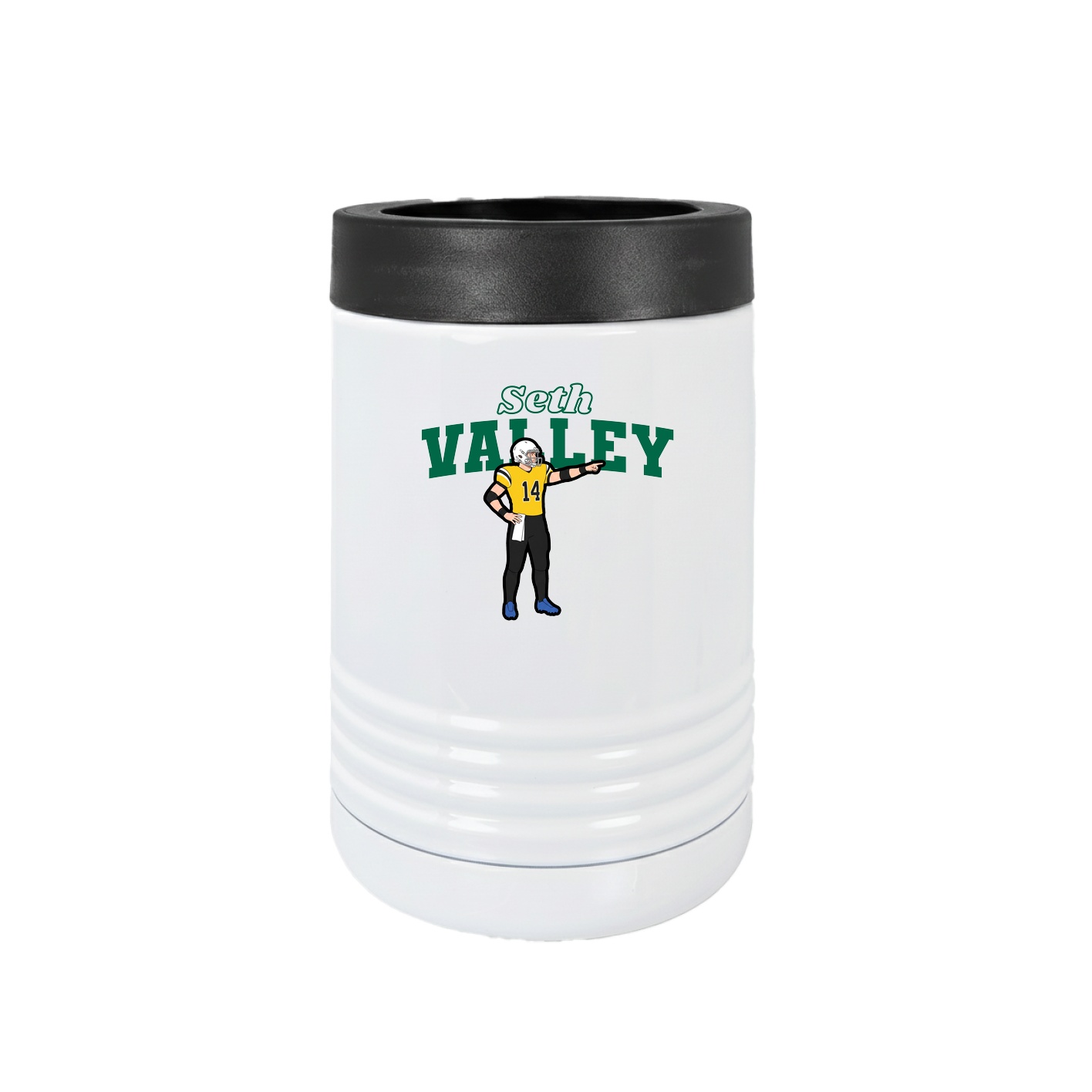 Beverage Holder — Name Arch in White