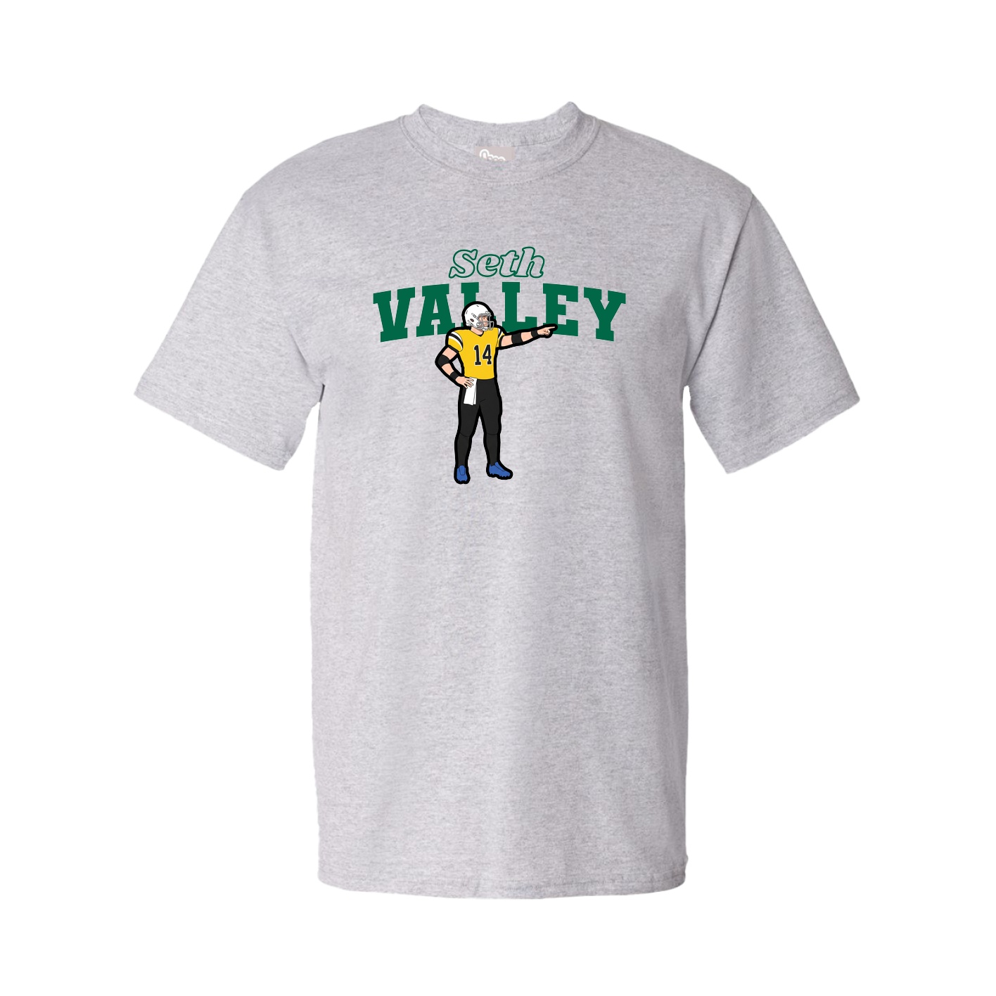 Tee — Name Arch in Grey
