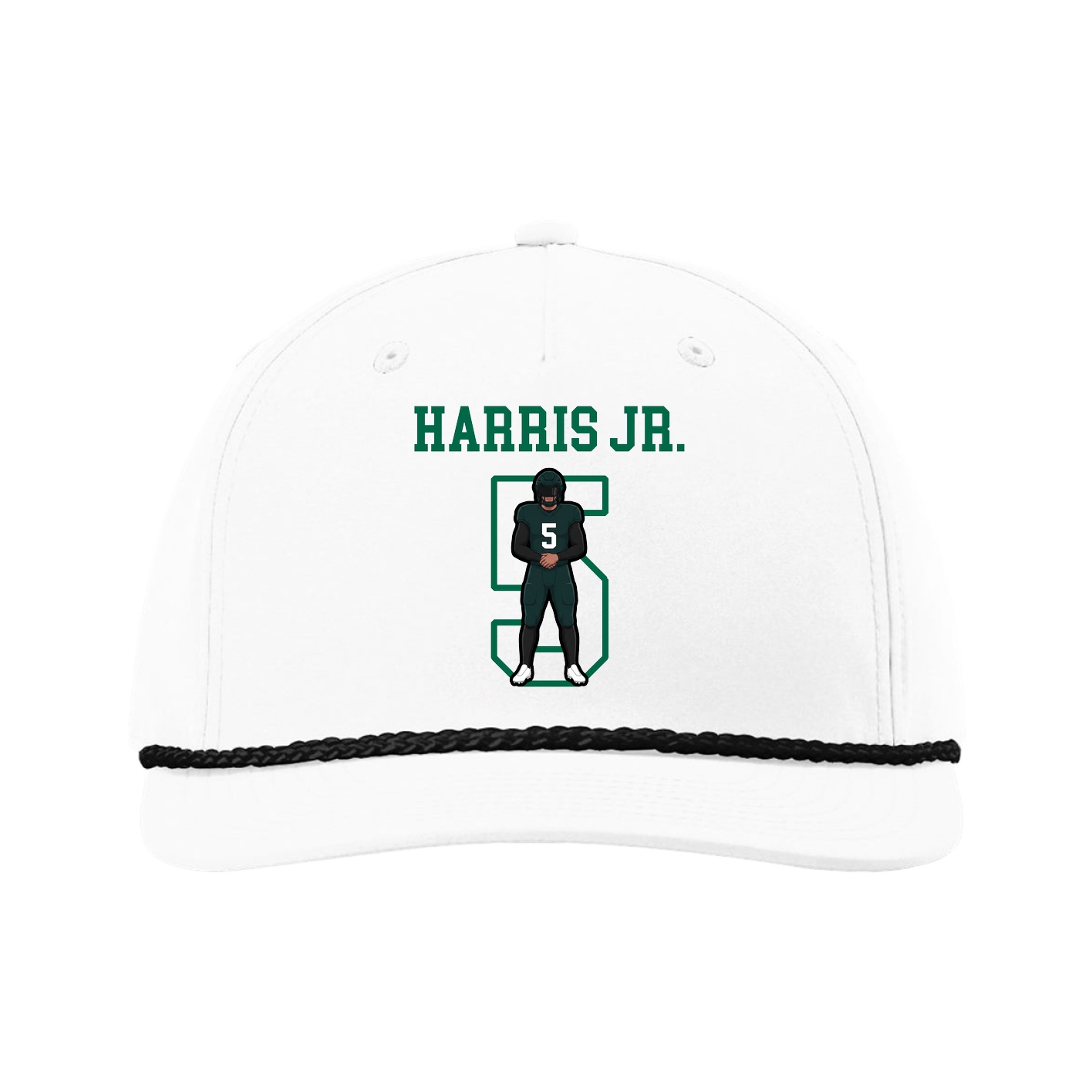 Five-Panel Classic Rope Cap — Shirsey in White