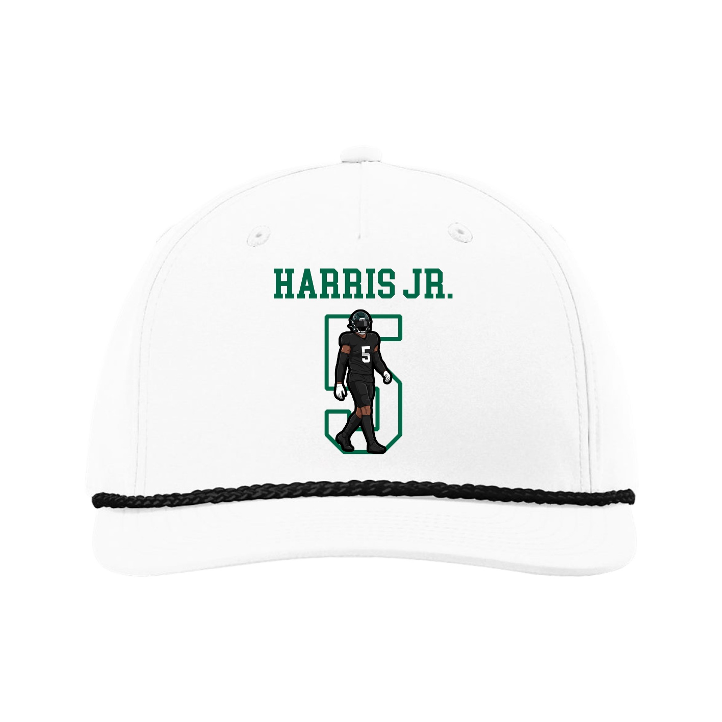 Five-Panel Classic Rope Cap — Shirsey in White