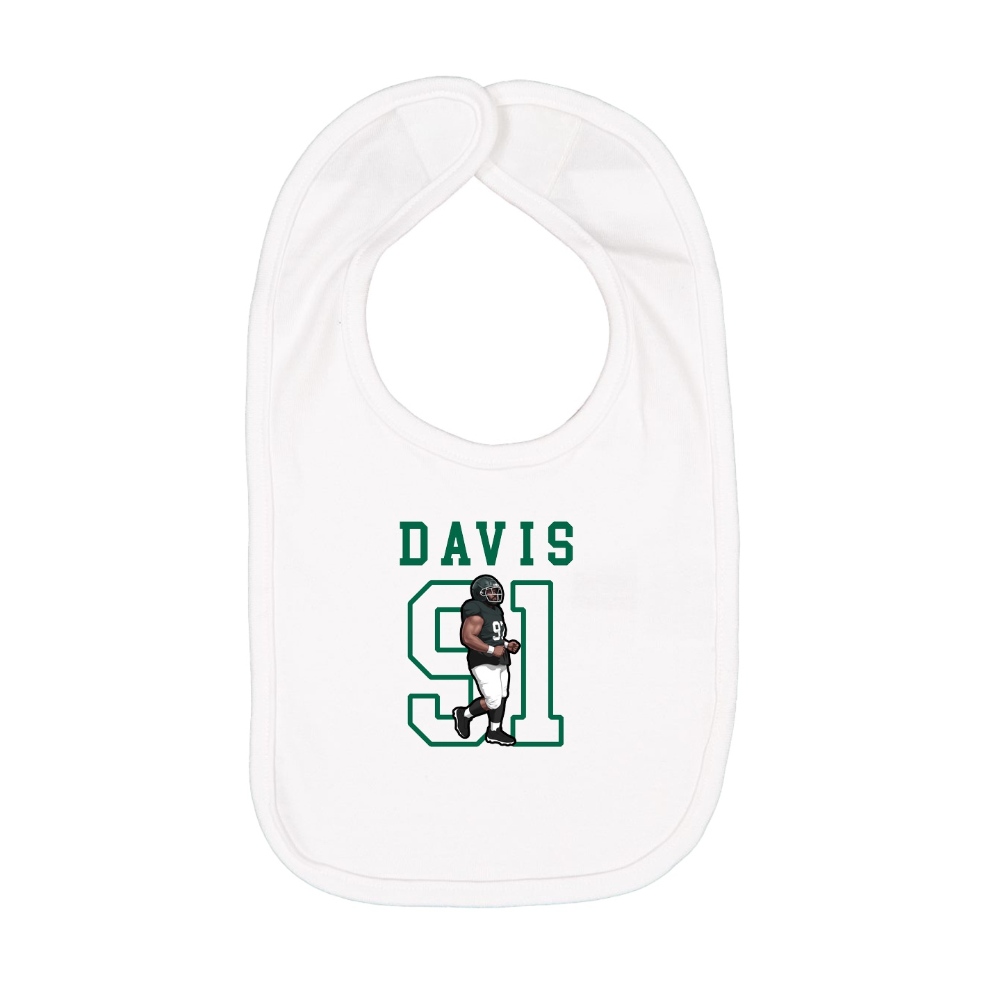 Infant Bib — Shirsey in White