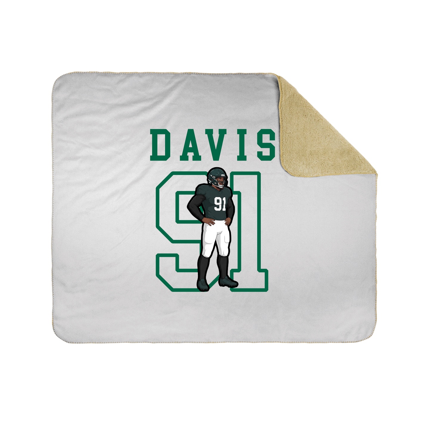 Throw Blanket — Shirsey in White