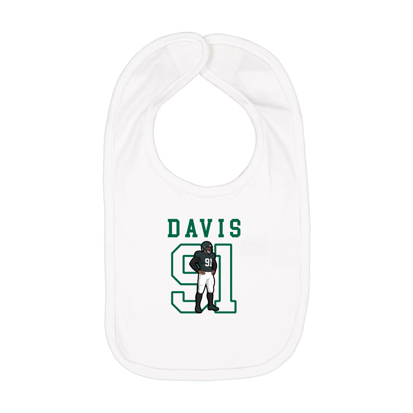 Infant Bib — Shirsey in White