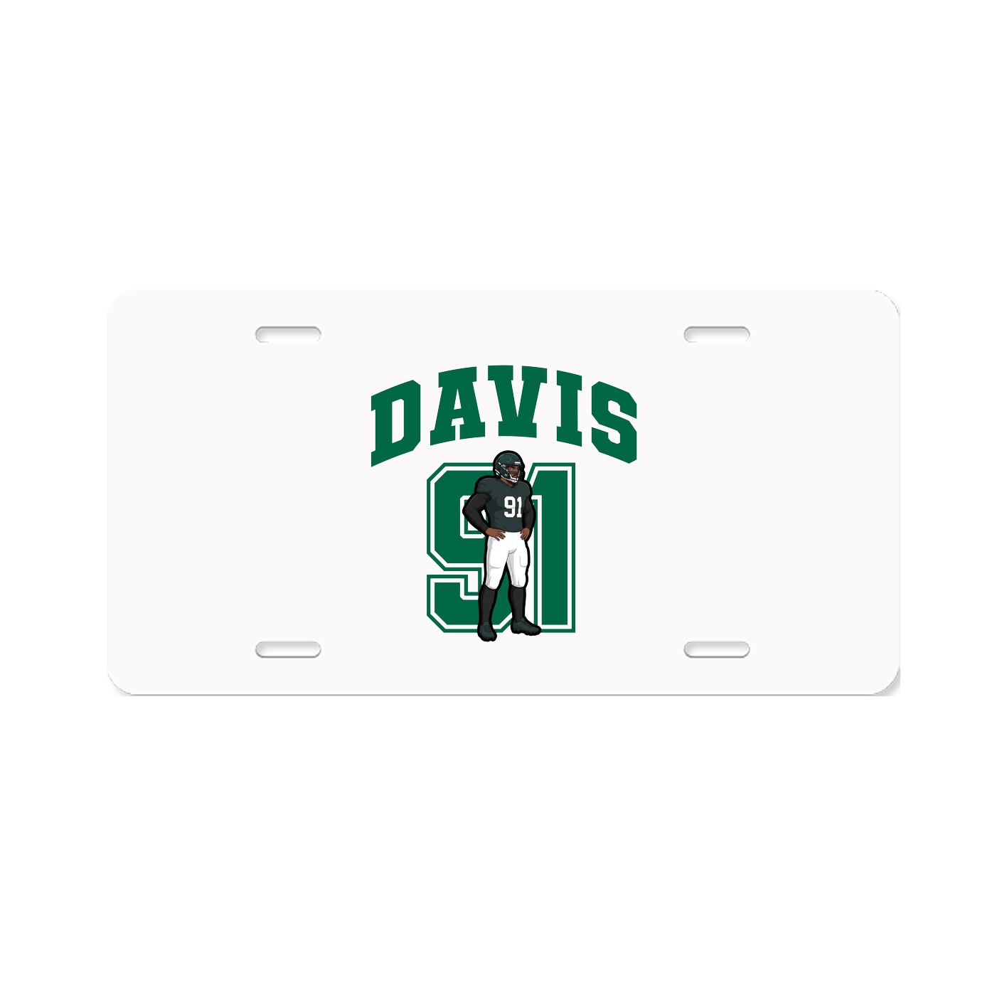 License Plate — Number in Classic