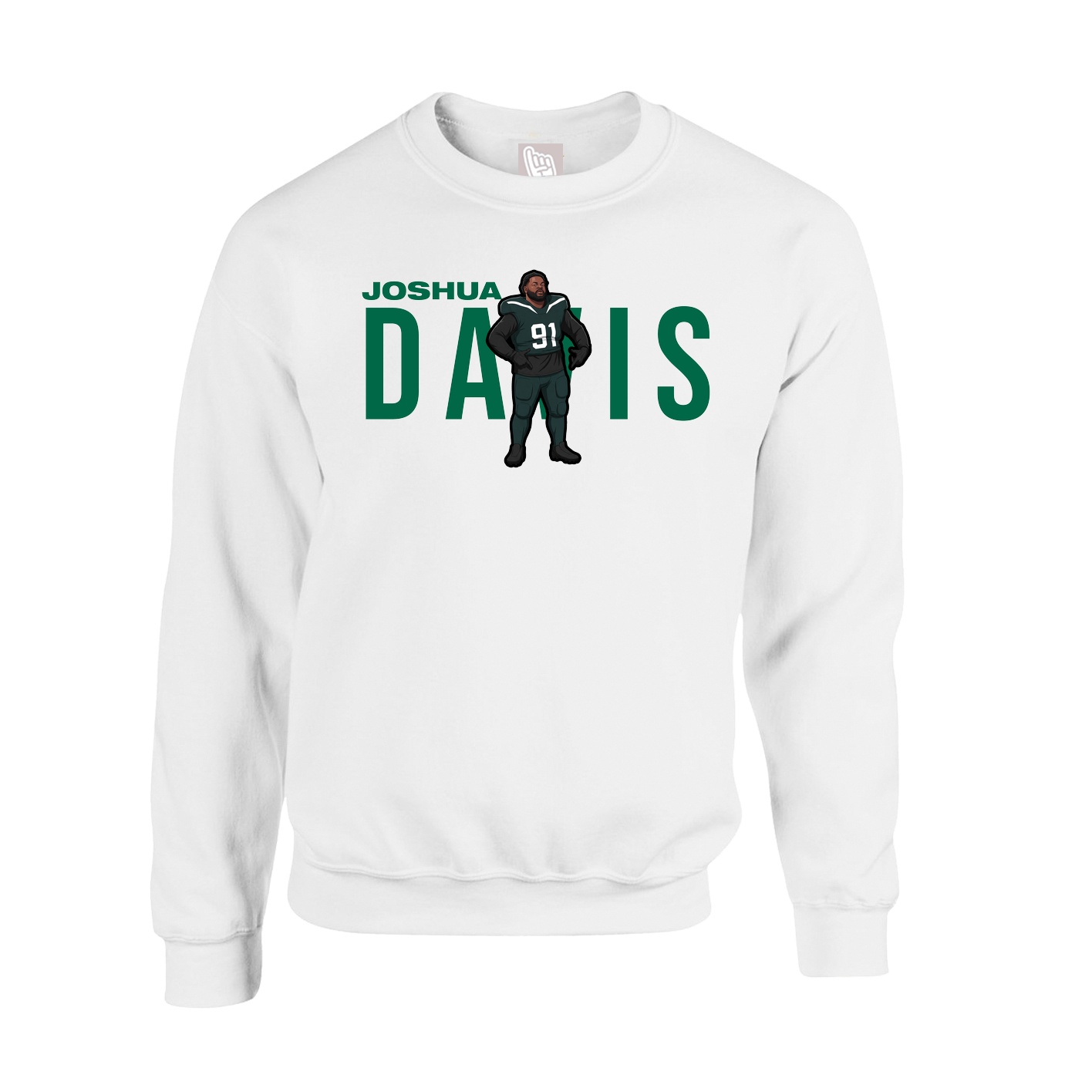 Fleece Crew — Player Name in White