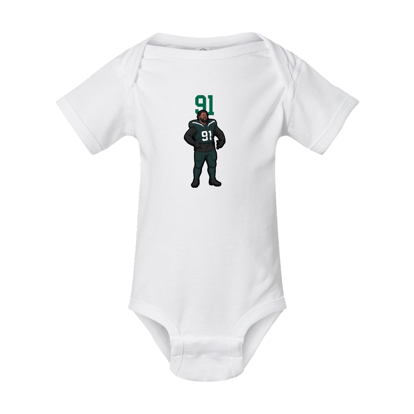 Baby Onesie — Number Top in White