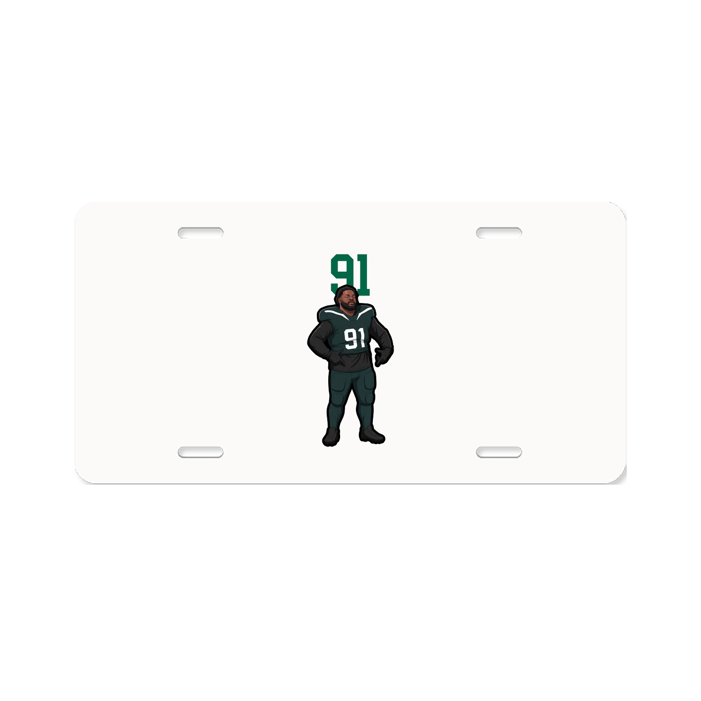 License Plate — Number Top in Classic