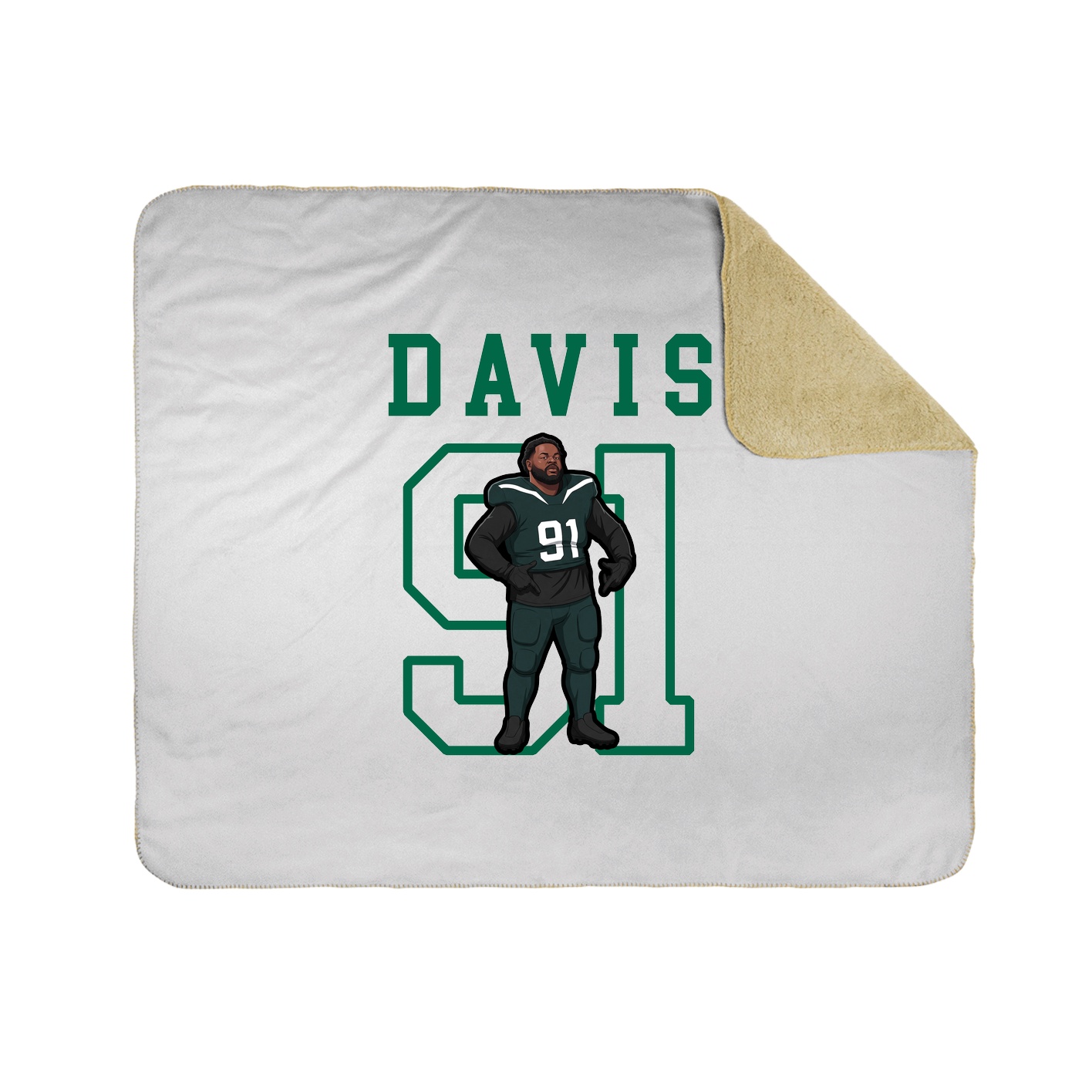 Throw Blanket — Shirsey in White
